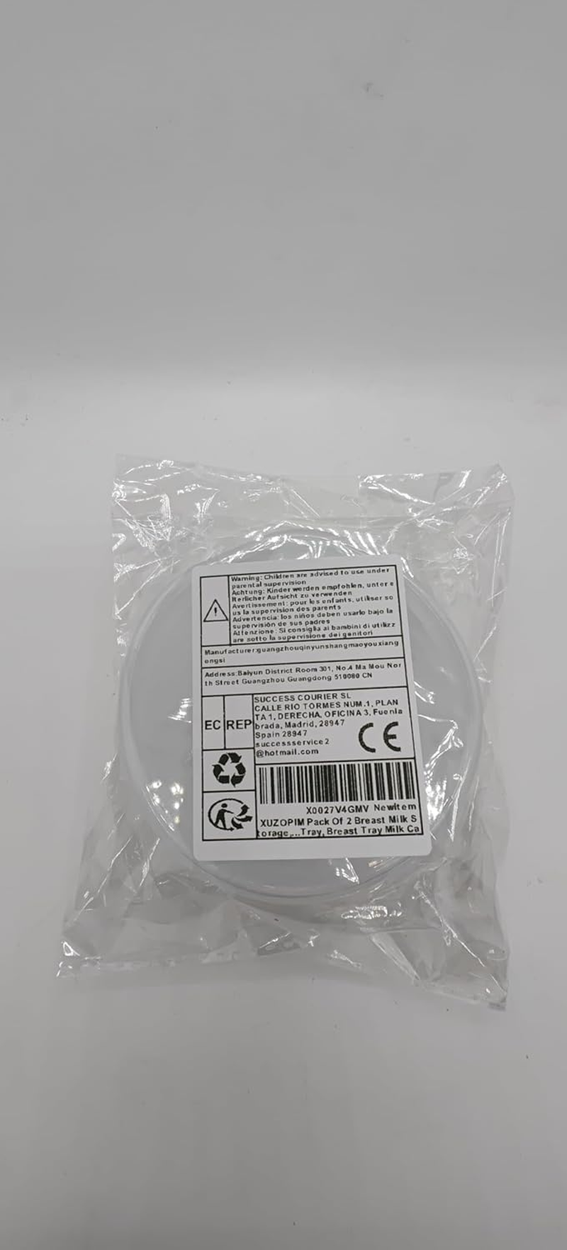 Pack of 2 Breast Milk Storage, Breastfeeding Milk Trays, Breastfeeding Milk Trays, Breastfeeding Trays, Bpa-Free, Breast Milk Collection Tray, Storage Cup, Reusable Crumb Tray, Breast Tray image number 4