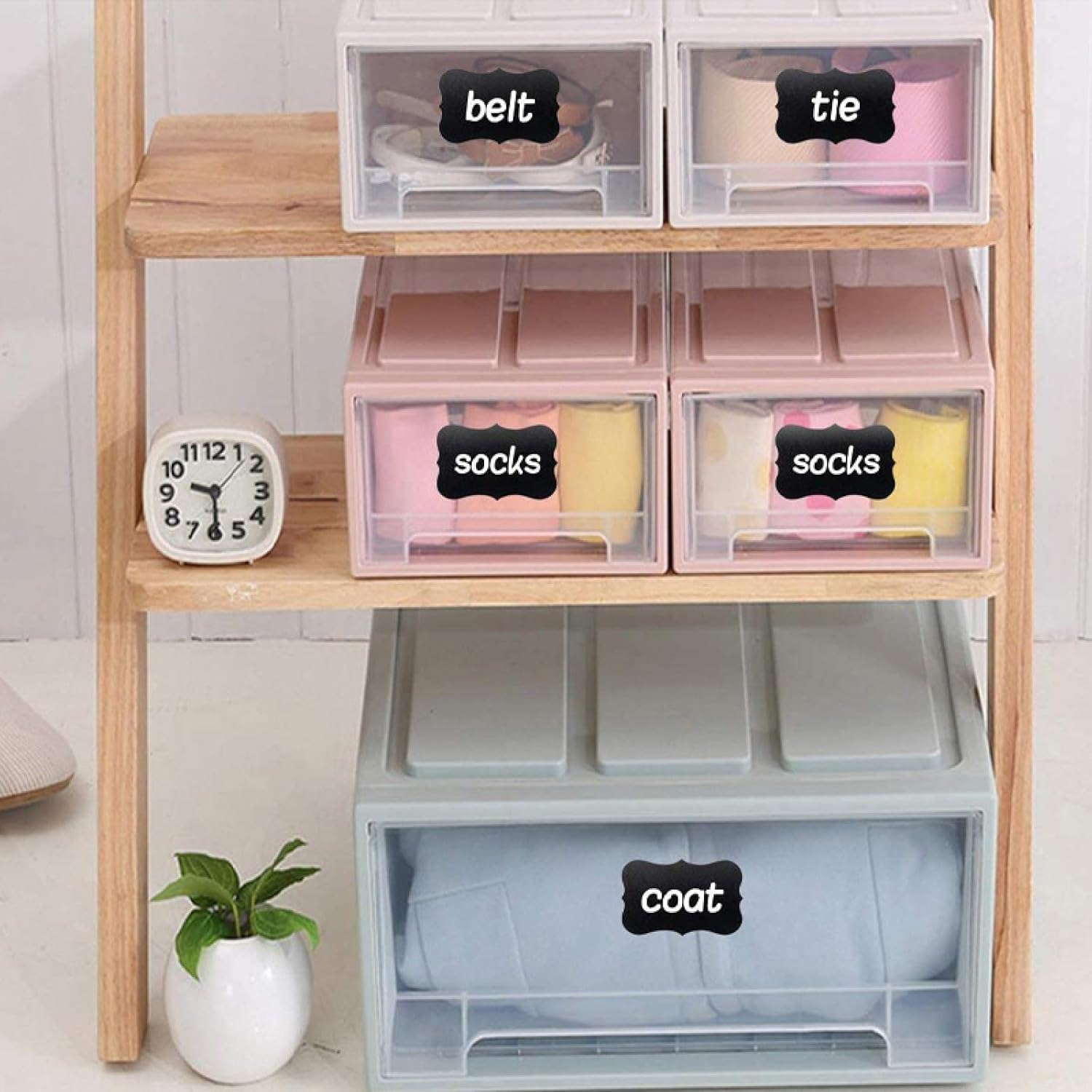 Chalkboard Labels, 300 PCS Waterproof Blackboard Reusable Sticker Label, Removable Stickers for Storage Bins, Mason Jars, Bottle, Pantry, Office, Easter Baske image number 2