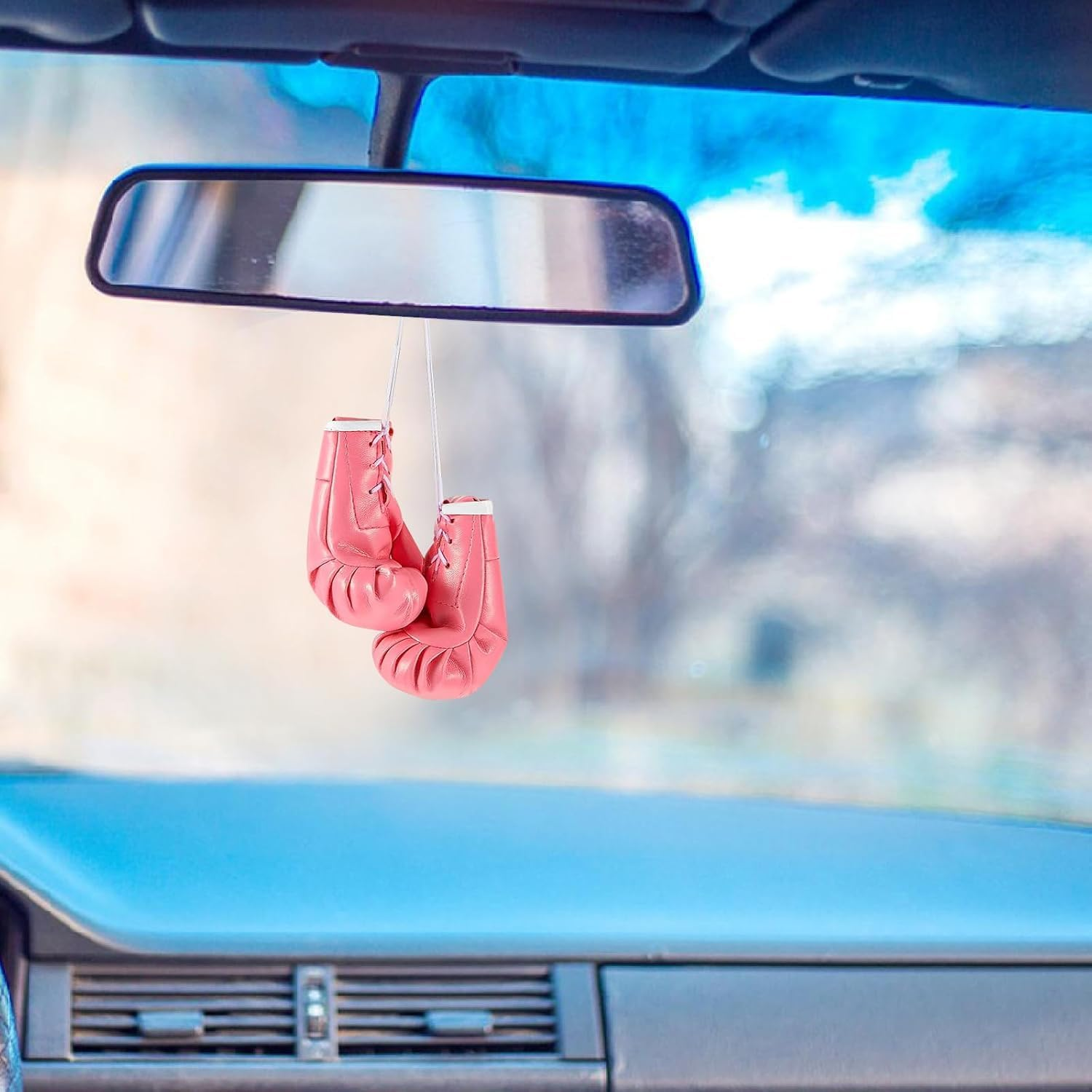 Mini Boxing Gloves,Hanging Boxing Gloves Decorative for Car,Boxing Party Decorations,Mini Pink Boxing Gloves Keychain Boxing Party Decorations, Boxing Lover Keyrings for Birthday Gifts image number 2