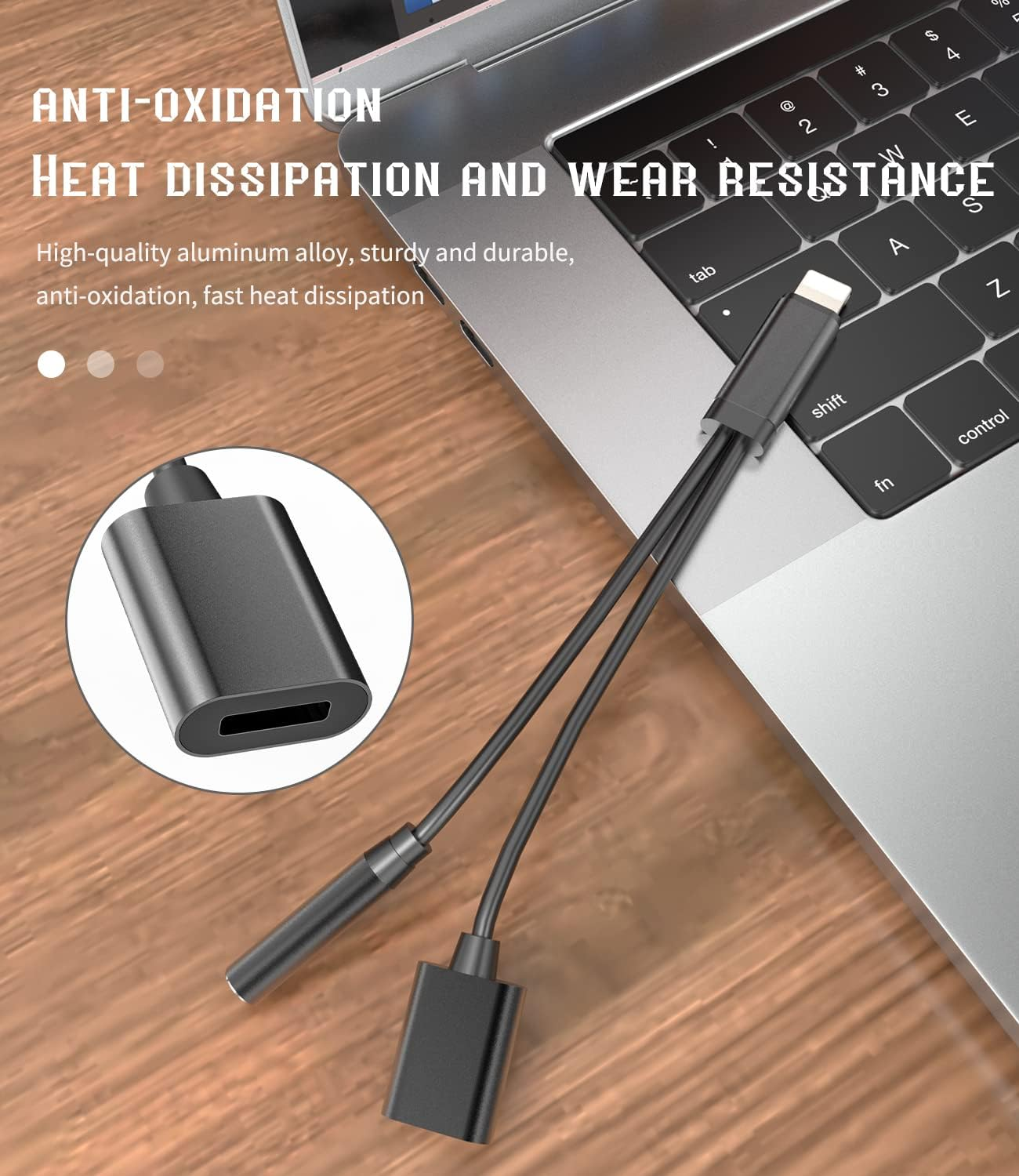 Iphone AUX Adapter for Headphone Jack Dongle(2In1)Apple MFI Certified Lightning to 3.5Mm Splitter Cable Charger Cord Audio Adaptador Para Earbud Music Charging Converter for 14 13 12 11 Pro Max 7 8 X image number 6