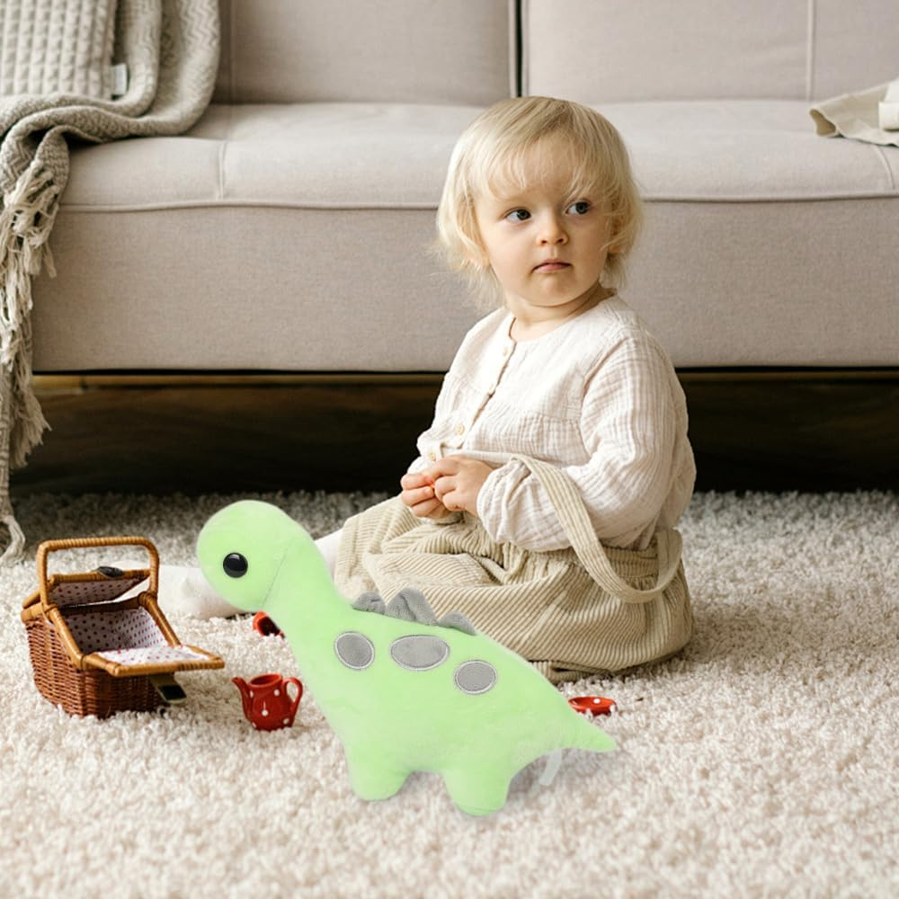 11.8" Dinosaur Plush Brontosaurus Toys Soft Green Stuffed Dinosaur Doll Plush Toys for Kids Girls Boys image number 5