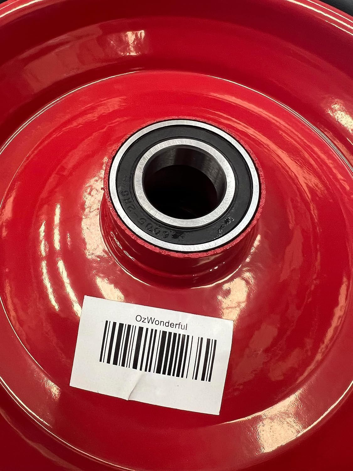 2PCS Flat-Free 16" 4.8/4.00-8 Wheelbarrow Cart Wheels - Heavy-Duty Solid Tyres with Sealed Bearings, Metal Rim, 16MM/19MM/20MM/25.4MM 120Kg Capacity, Not for Highway Use (20MM) image number 1