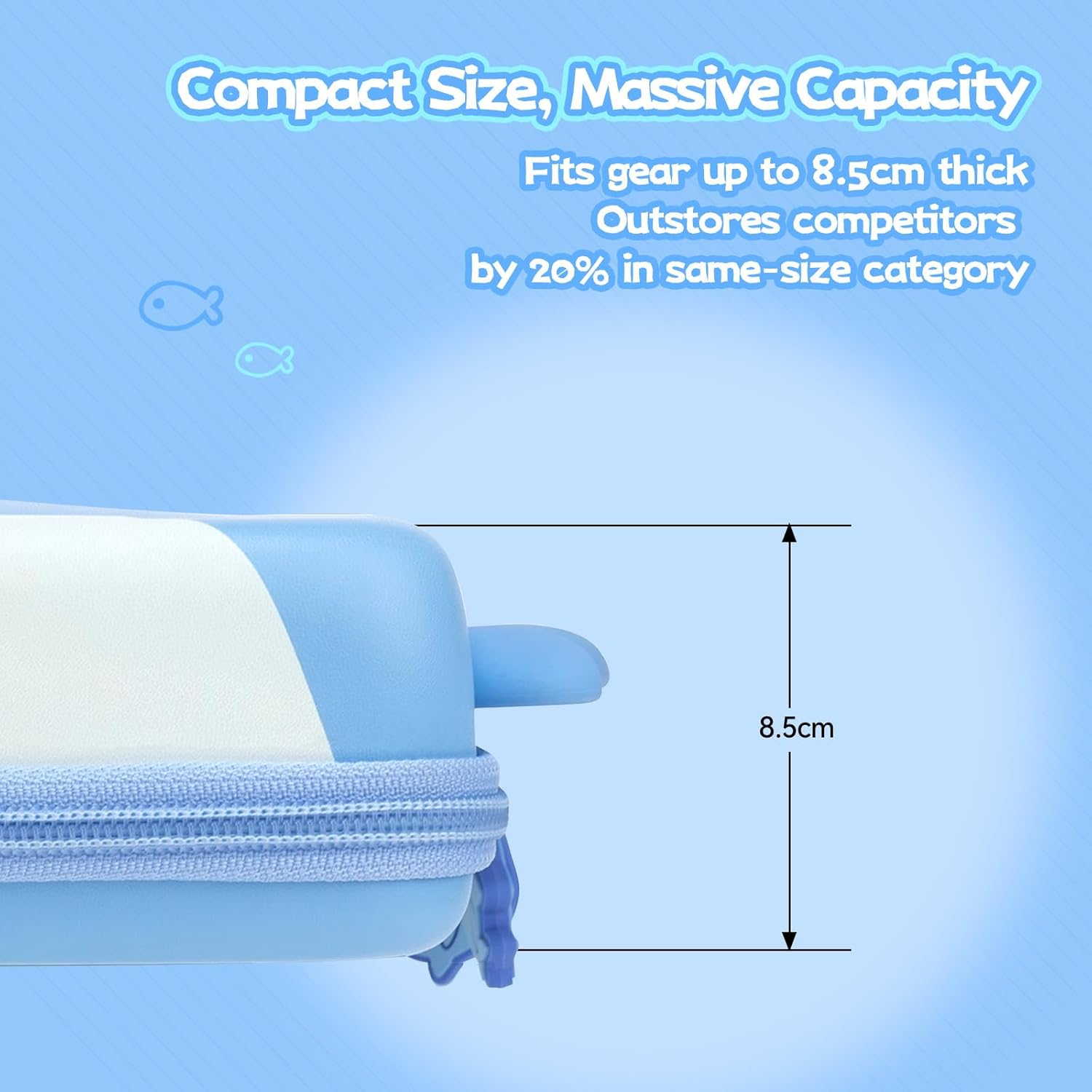 Geekshare Portable Carrying Case Compatible with Switch 2 (2025), Hard Storage Bag with 12 Game Card Slots, Cute Travel Case for Switch 2 Console and Accessories, Shark image number 6