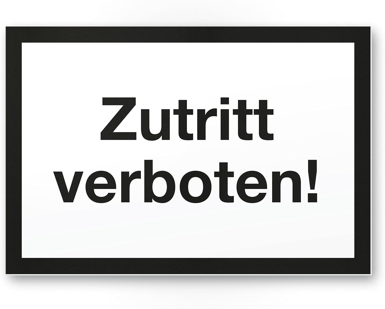Komma Security Plastic Door Sign 30 X 20 Cm Warning Notice "Betreten Forbidden - Suitable for Doors Rooms Properties Apartments Sign Access No Authorised Forbidden image number 4