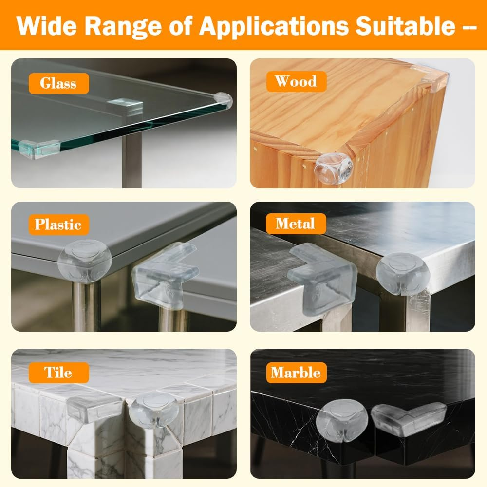 36 Pcs Table Corner Protectors,Clear Proofing Corner Guard, Desks & Furniture Edge Protectors for Sharp Cabinet Cover image number 3
