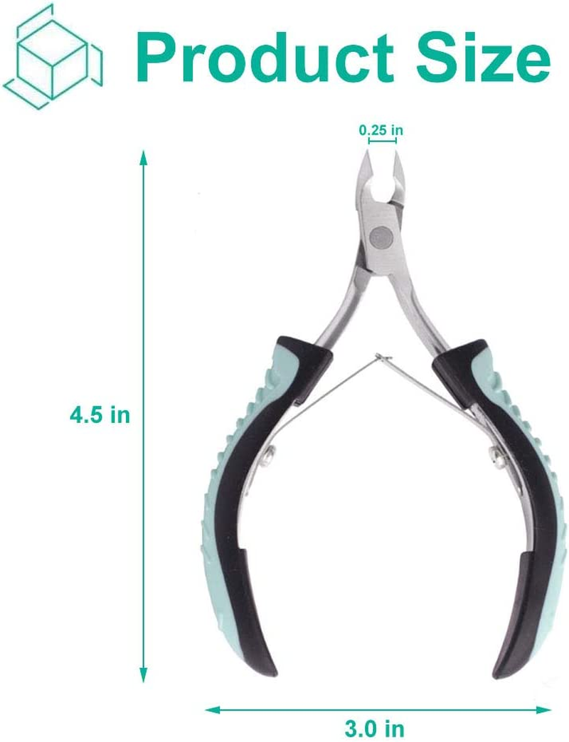 IVON Cuticle Trimmer, Professional Non-Slip Cuticle Nipper Stainless Steel Cutter