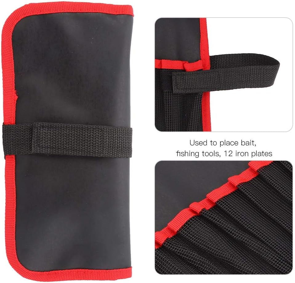 Fishing Jig Bag, Portable Foldable Fishing Tool Pockets Bag, Outdoor Fishing Lures Baits Tackle Gear Tools Storage Bag, Fishing Equipment Accessory Protective Case Organizer image number 6