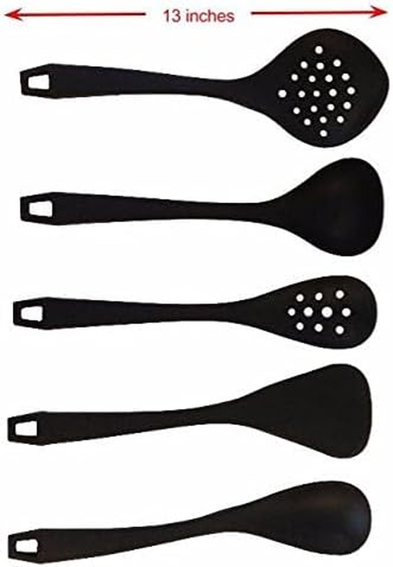 5-Piece Silicone Kitchen Utensil Set &ndash; Premium Bpa-Free Cooking Tools & Gadgets for Nonstick Cookware &ndash; Dishwasher Safe & Durable image number 6