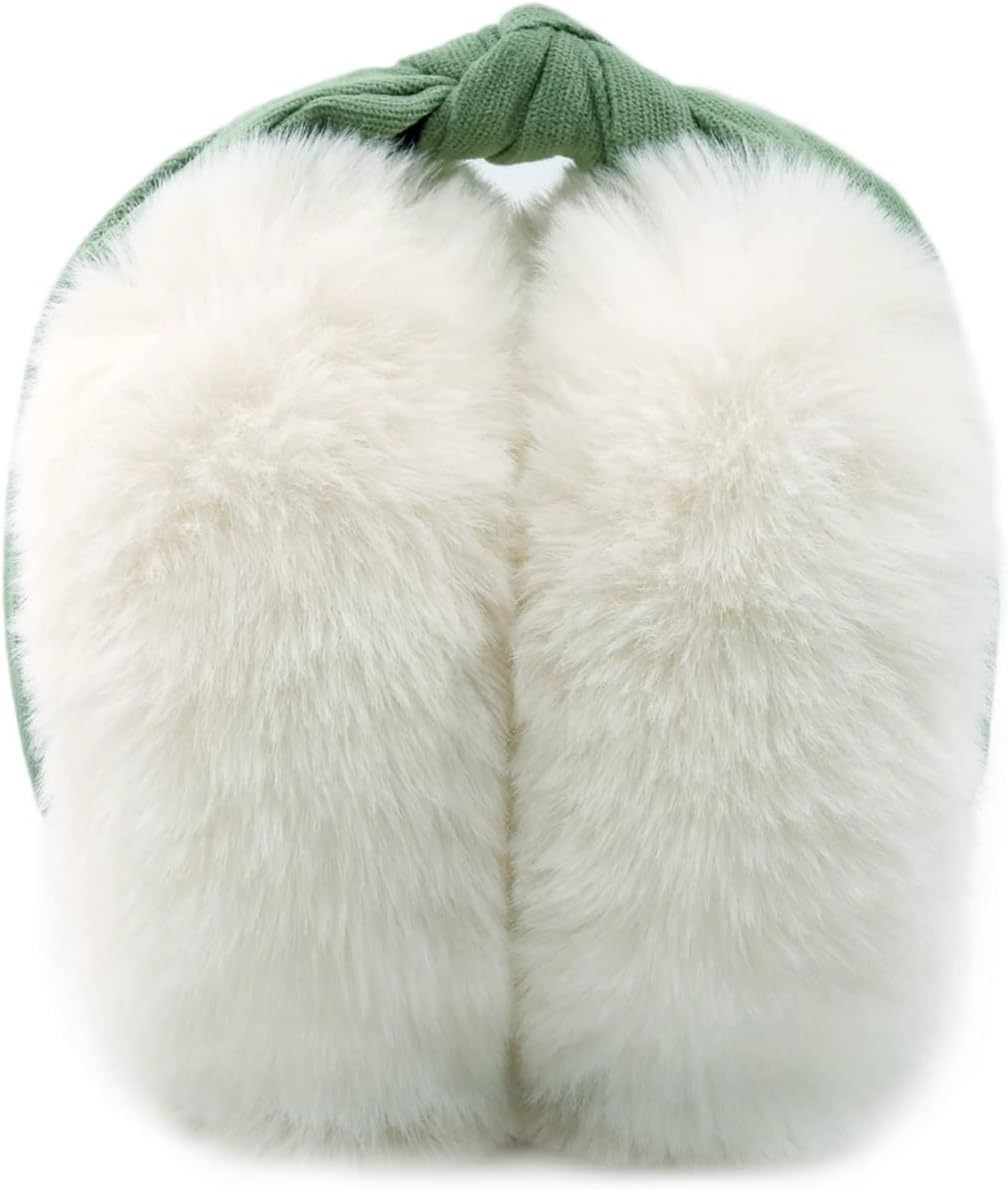 FSTEOE Women Winter Ear Muffs Foldable Girl Ear Warmer Fashion Furry Earmuff Soft Ear Cover Cold Weather