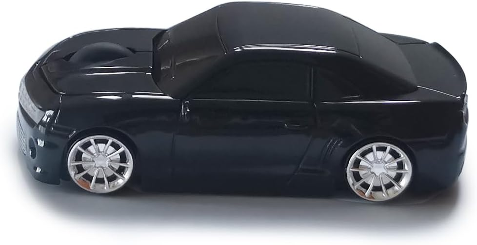 Wireless Car Mouse, Cool Shape 2.4Ghz Computer Mouse for Laptop PC Mac (Black) - D-Blue image number 3