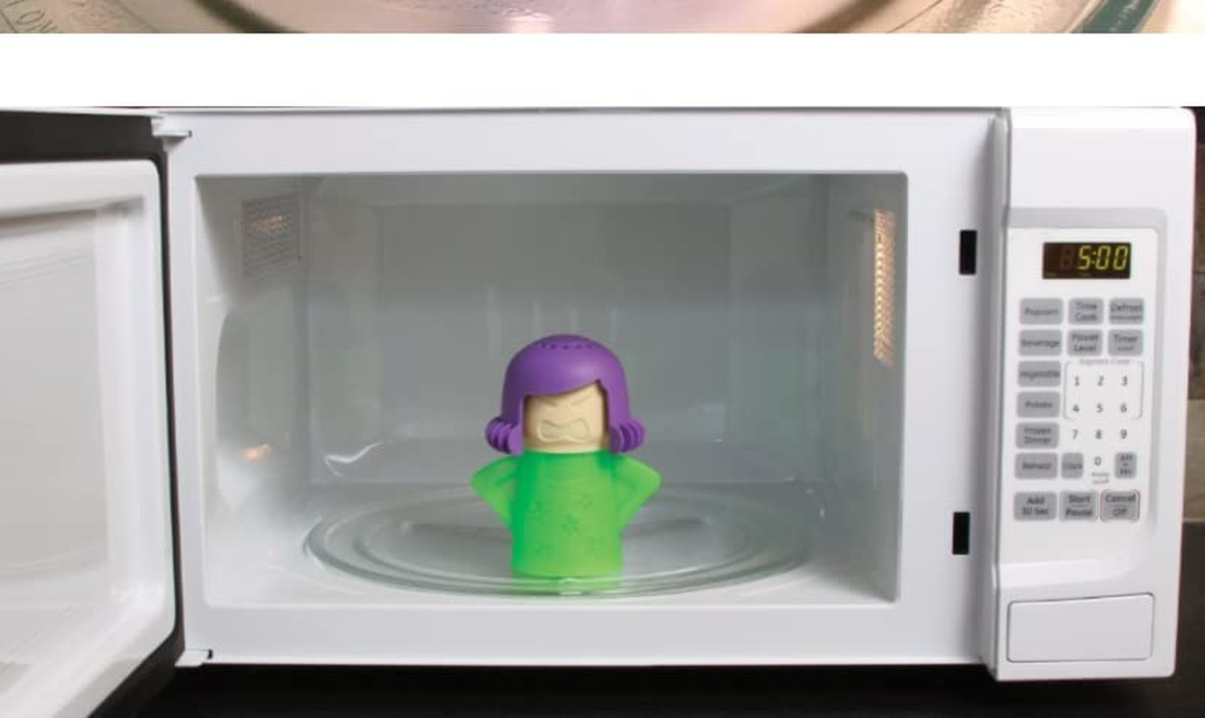HORNO Angry Mama Microwave Oven Steam Cleaner and Disinfects with Vinegar and Water for Kitchens (Green) image number 2