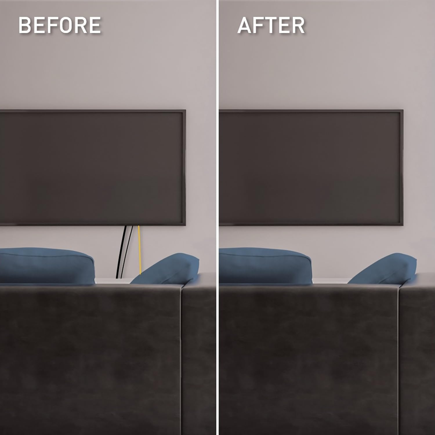 Legrand - Wiremold Grommet Kit, in Wall Cable Management Kit, Low Voltage, Mounting Brackets and Hole Saw Included, White, CCA62W, Pack of 2 image number 4