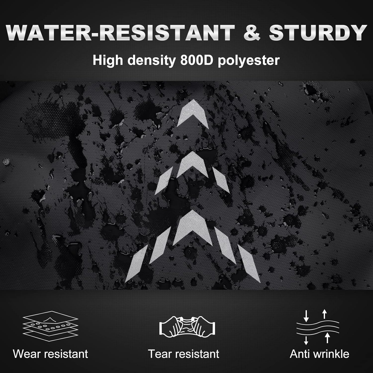 Motorcycle Backpack for Men - Large Capacity Waterproof Helmet Backpack for Men with Laptop Pocket, Large image number 2