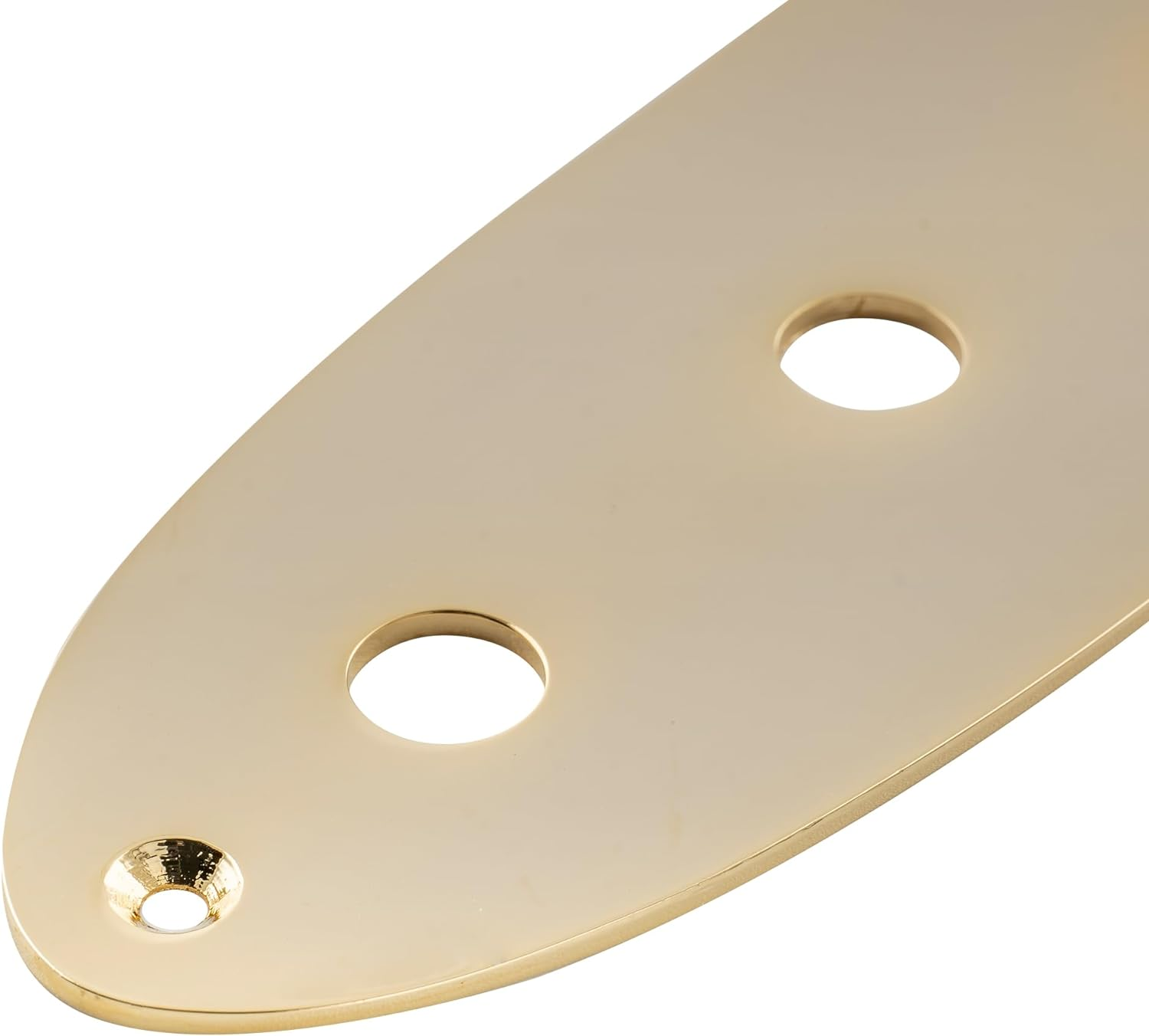 Musiclily Pro Steel 4-Hole Jazz Bass Control Plate for JB Style Electric Bass, Gold