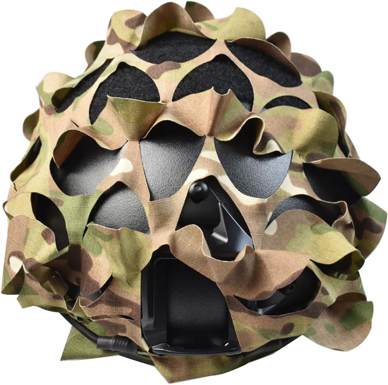Breathable Mesh Camo Tactical Helmet Covertactical Gear Fast Helmet Cover in Size M/L - Net Woodland image number 3
