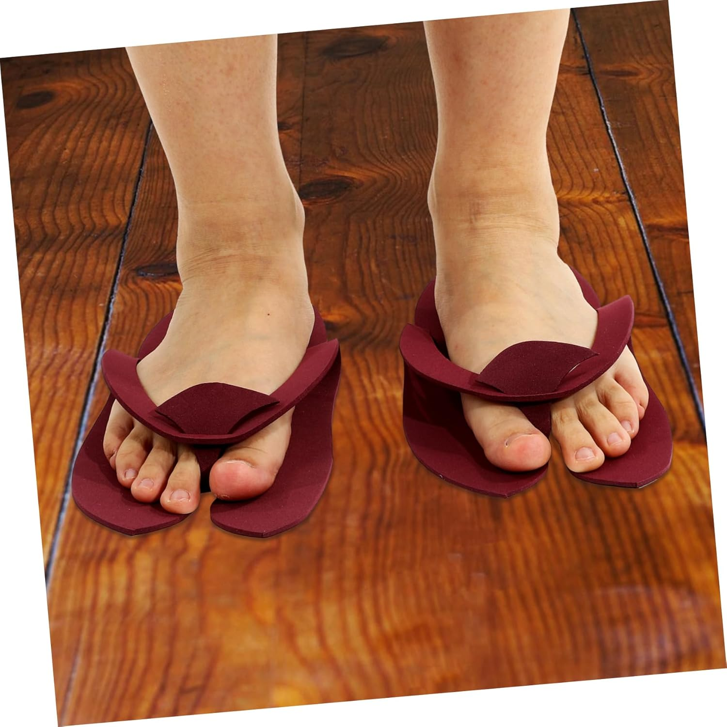 SHERCHPRY 48 Pairs Disposable EVA Pedicure Slippers Design for Spa and Salon Use Women Guest Slippers Soft Supple Material Convenient for Home and Travel image number 3