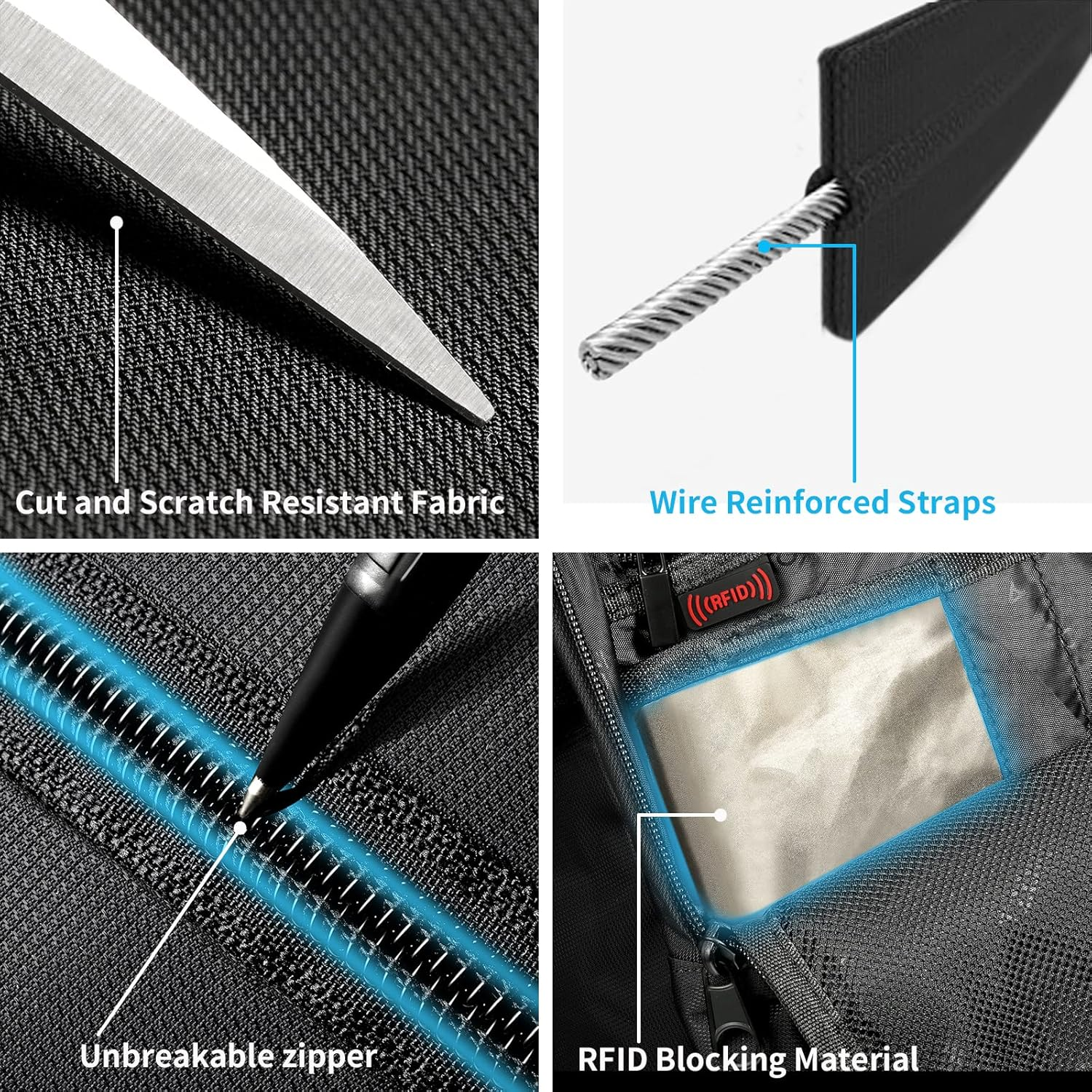 Tzowla 35 Liter anti Theft with Tracker Tag and USB Charging Port Laptop Backpack image number 5