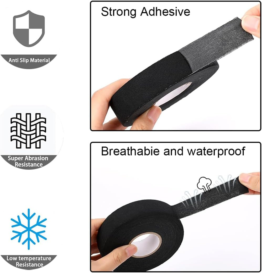 Hockey Tape Multipurpose Cloth Tape Roll Hockey Stick Tape for Ice Roller Baseball Bat Sports 27.3 Yards X 0.98 Inch image number 4