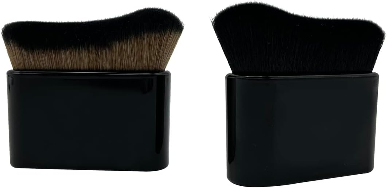 2PCS Body Tanning Brush Siren Makeup Brush ，Large Kabuki Foundation Body Makeup Brush for Fake Tan Face,Body & Leg Makeup(Rose Gold, Bright Black)