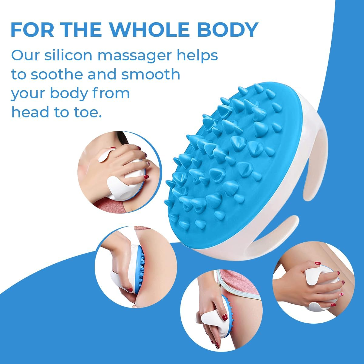 Anti Cellulite Massager Roller - Anticellulite Fascia Blaster for Cellulite Remover - Improves Blood Flow Use Cellulite Brush & Cellulite Roller with Cream or Oil for Cellulite Treatment image number 1