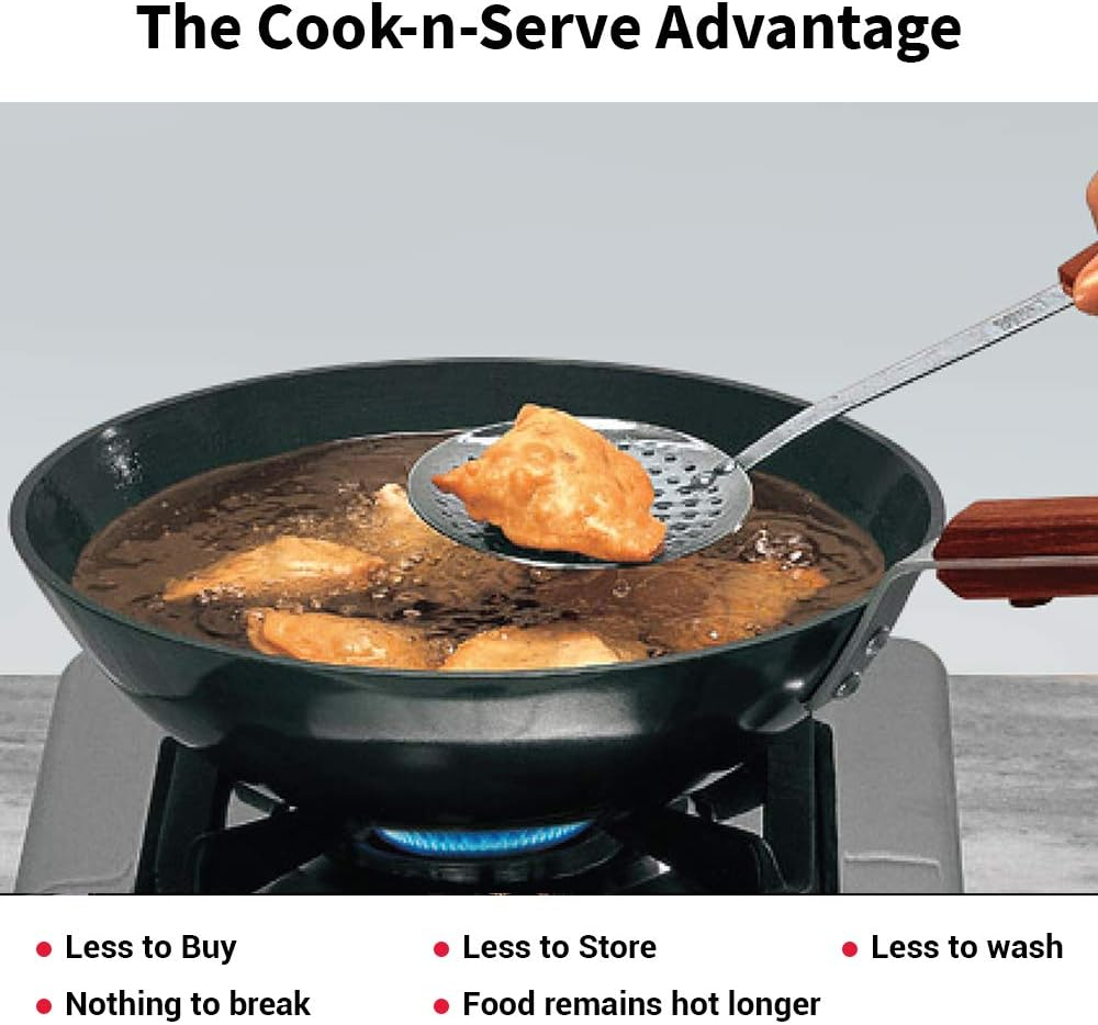 Hawkins Futura Hard Anodised Aluminium Deep Fry Pan with Lid, 2.5 Litre Capacity image number 1