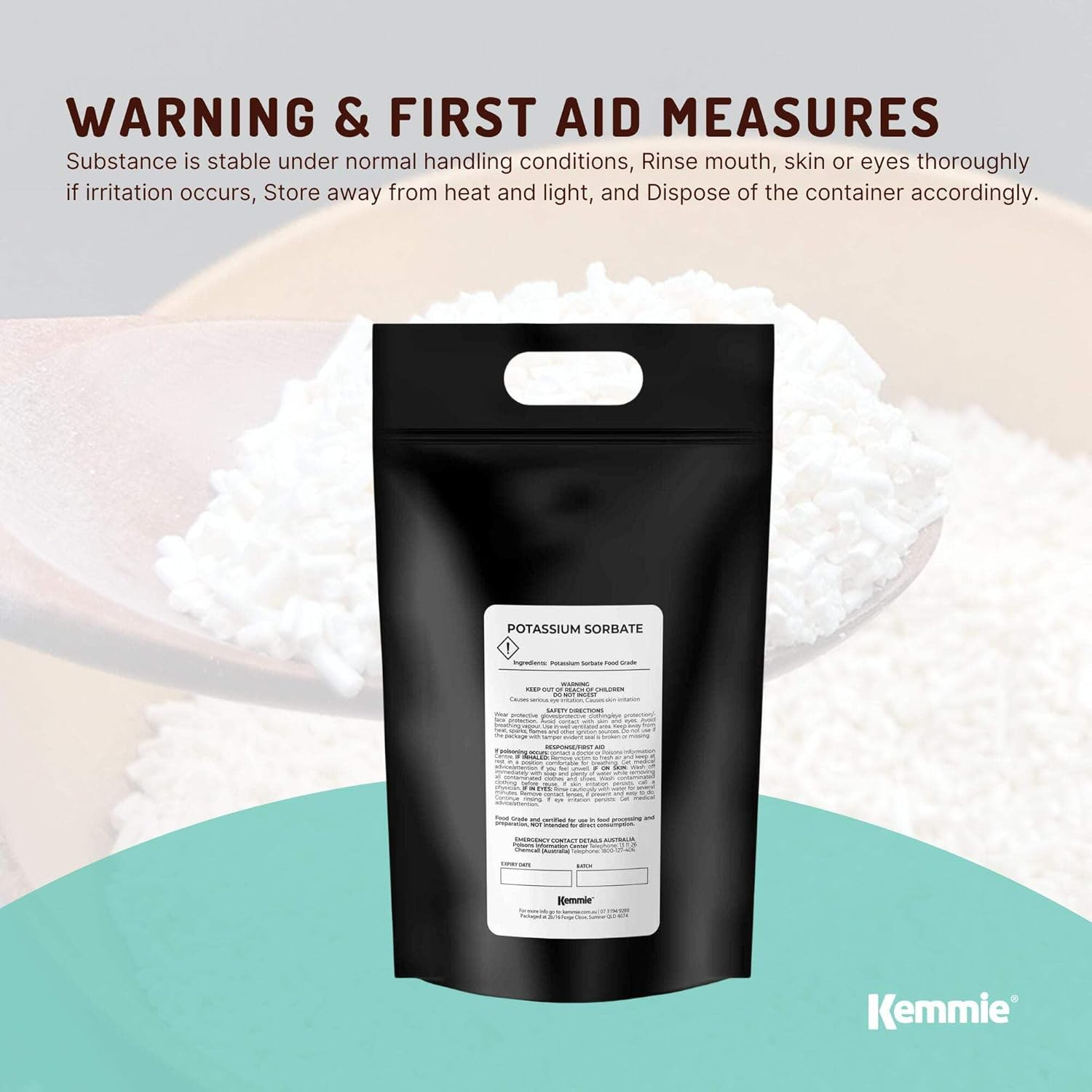 Bulk 10Kg Potassium Sorbate Granules Food Grade Preservative Cosmetics Brew Skin image number 2