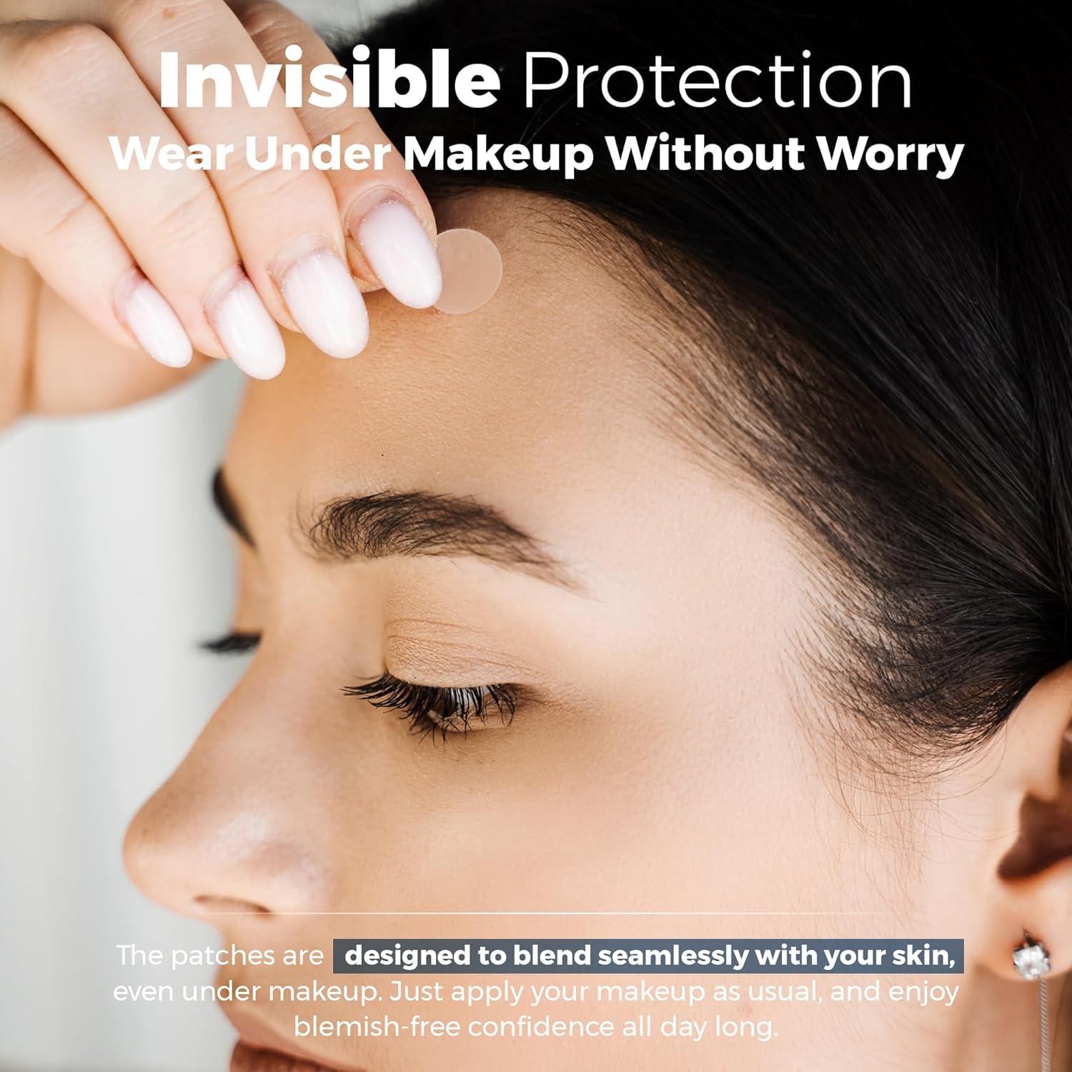 Invisible Spot Cover &ndash; Absorbing Cover, Hydrocolloid Covers, Facial Stickers &ndash; Clear Adhesive Patches in 3 Sizes (240 Count) image number 3
