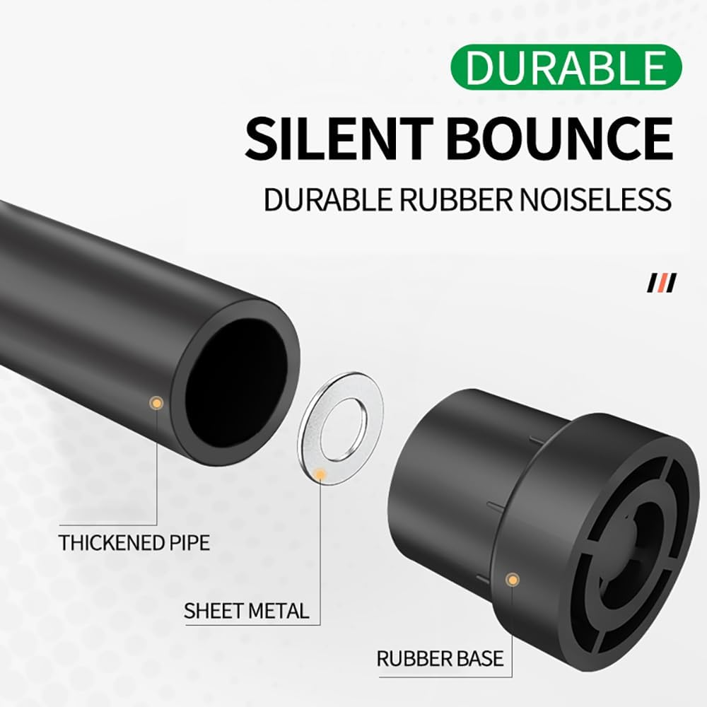 VOLKWELL 40 Inch Rebounder Mini Trampoline with Steel Spring Adjustable Non-Slip Handle T Bar, Foldable Indoor Exercise Workout for Adults, Jumping Cardio Quiet Safely Bounce image number 2