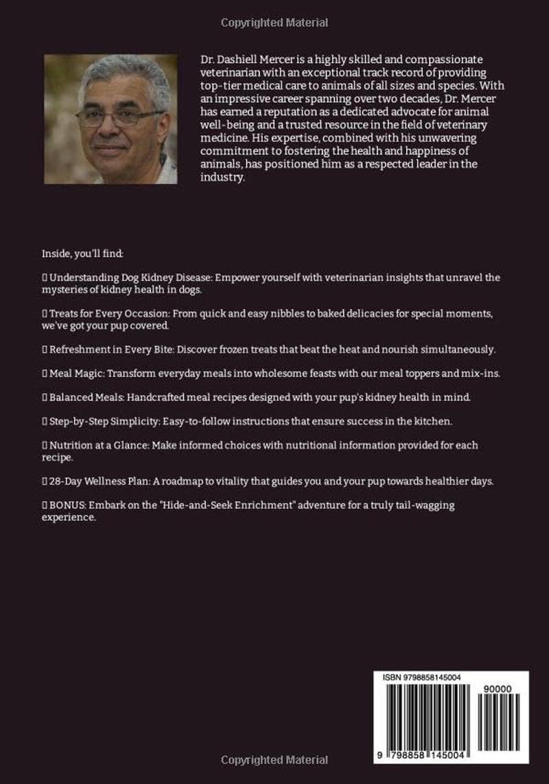 KIDNEY DISEASE DOG TREATS and COOKBOOK: the Ultimate Guide to Delicious Homemade Recipes to Improve Your Furry Friend'S Renal Health image number 1