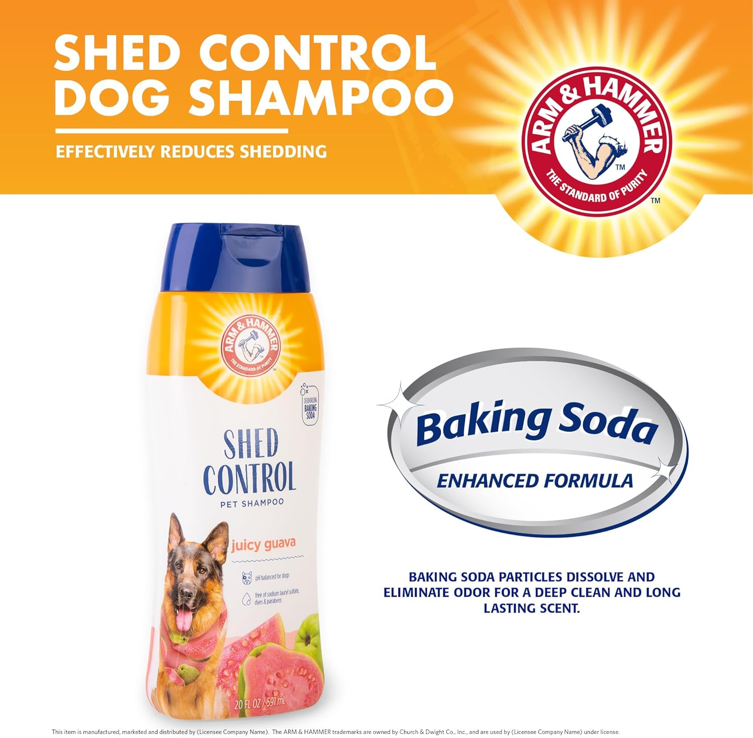 Arm & Hammer Shed Control Shampoo - Juicy Guava image number 2