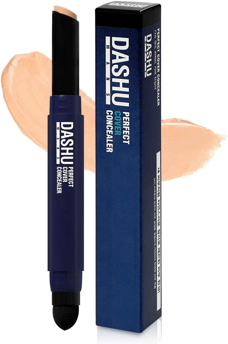 DASHU Perfect Cover Concealer Full Coverage Contour Stick Makeup W/All Day Hydration | 2-In-1 Easy Precision Eye Concealer Stick & Cushion Blender | Eye Shadow Primer Foundation Stick Cover up Makeup image number 1