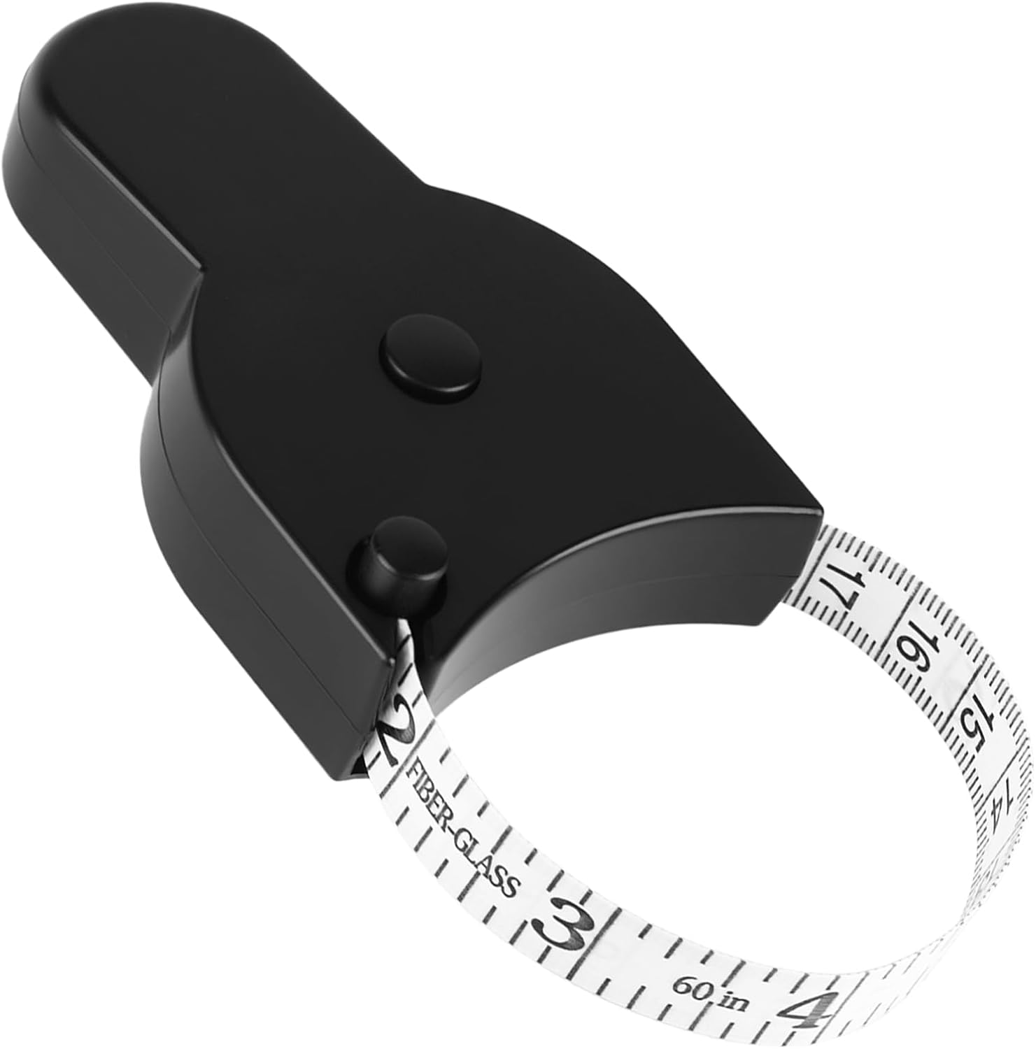 Body Tape Measure, Self-Tightening Rebound Body Measurement Ruler 60 Inches (150Cm), Measuring Tools Suitable for Clothing Customization & Health Management for Tailor Fitness Coaches(Black) (Black) image number 5