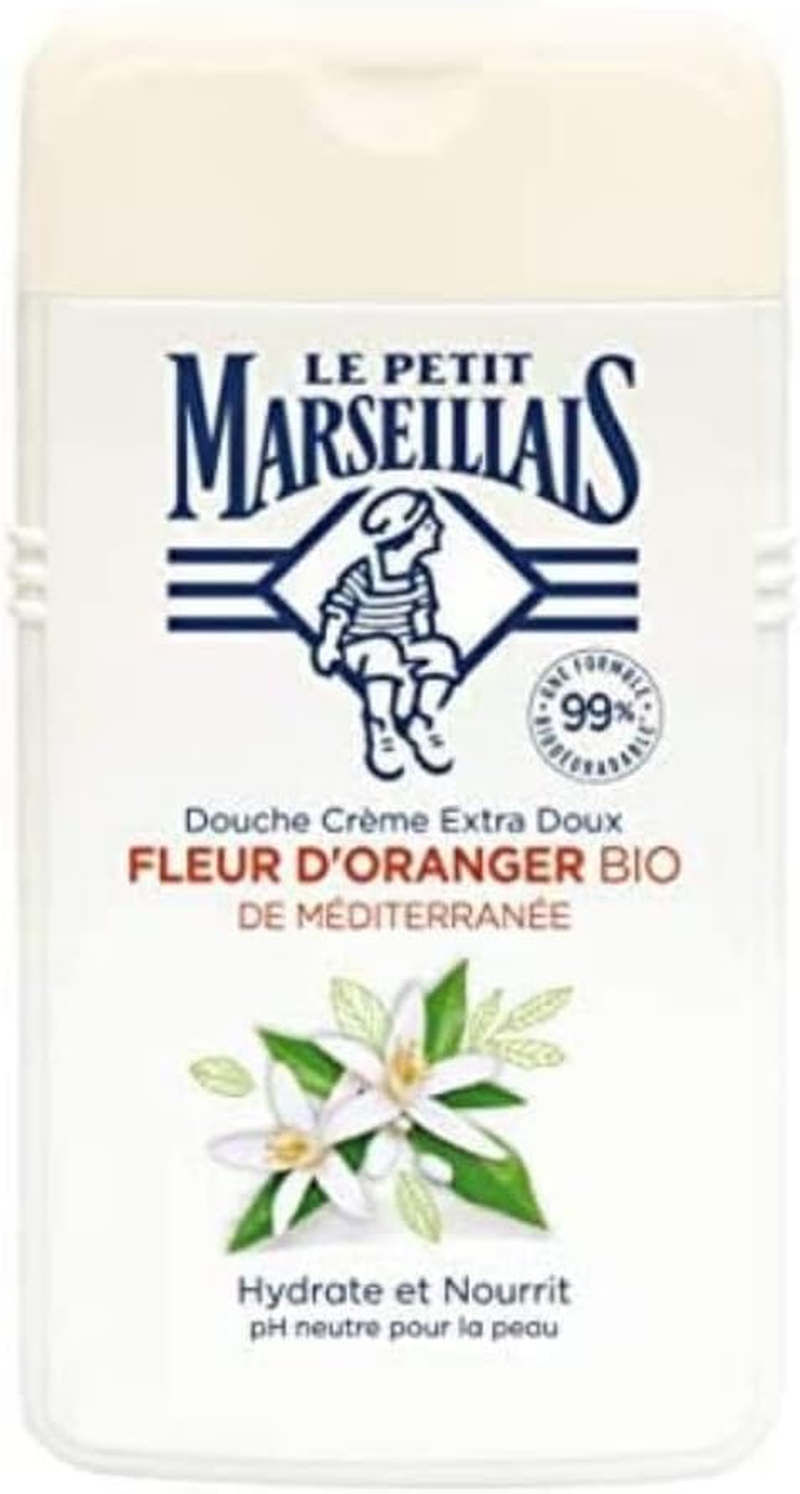 Le Petit Marseillais Shower & Bain Extra Soft Moisturising and Nourishing Organic Orange Blossom 250Ml image number 1