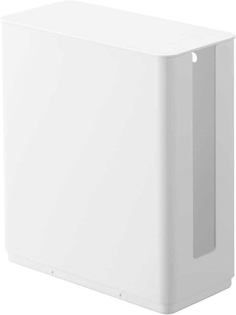 Yamazaki 5750 Stackable Slim Router Storage Case with Lid, Long, White, Approx. W3.8 X D 8.9 X H 11.9 Inches (9.7 X 20.2 X 30.2 Cm) (Includes Lid) Smart Smart Float Storage Effective Use of Debt Space image number 2