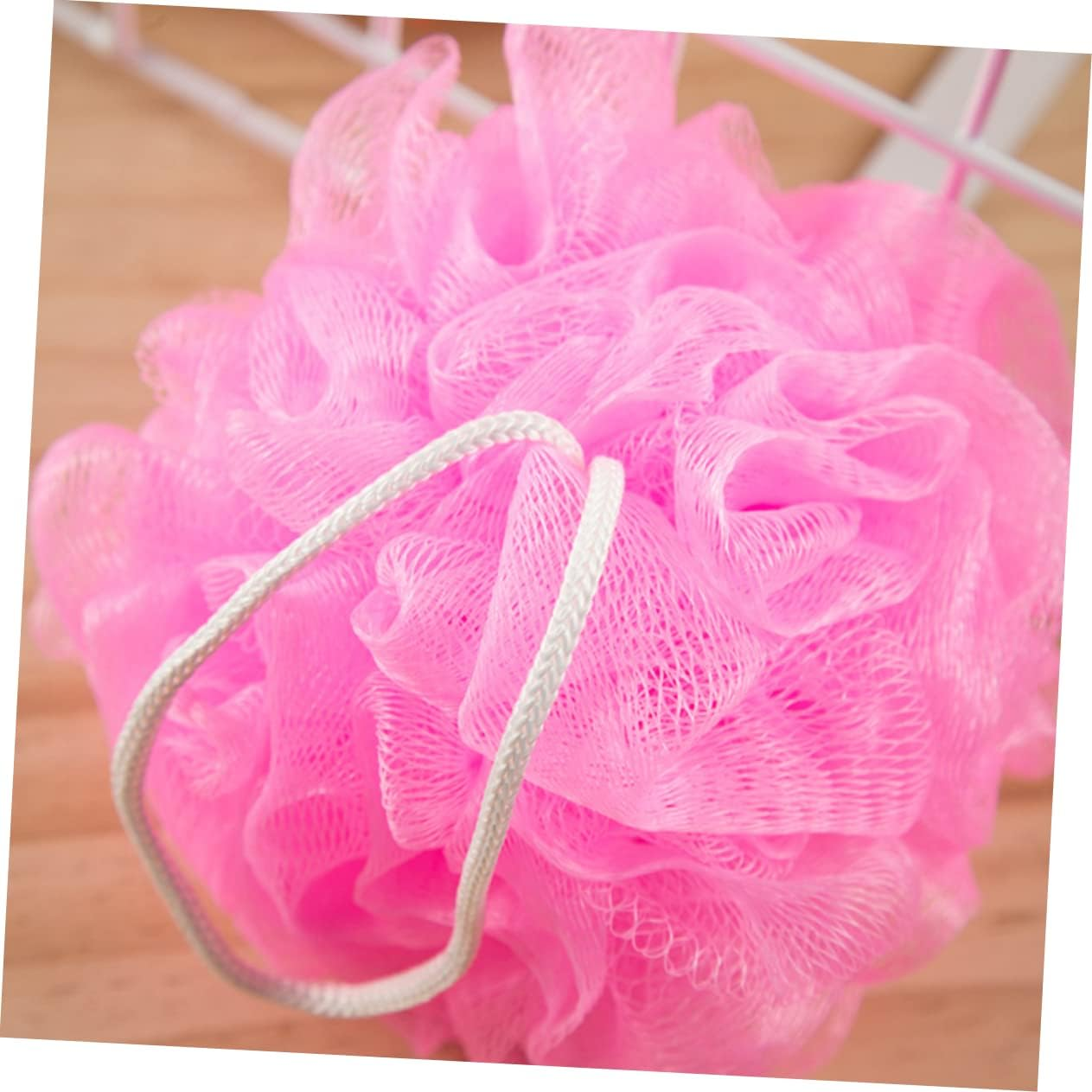 NULYLU 16Pcs Shower Sponges Soft Mesh Body Scrubber for Gentle Exfoliation for Bathroom Use Mixed Colors image number 5