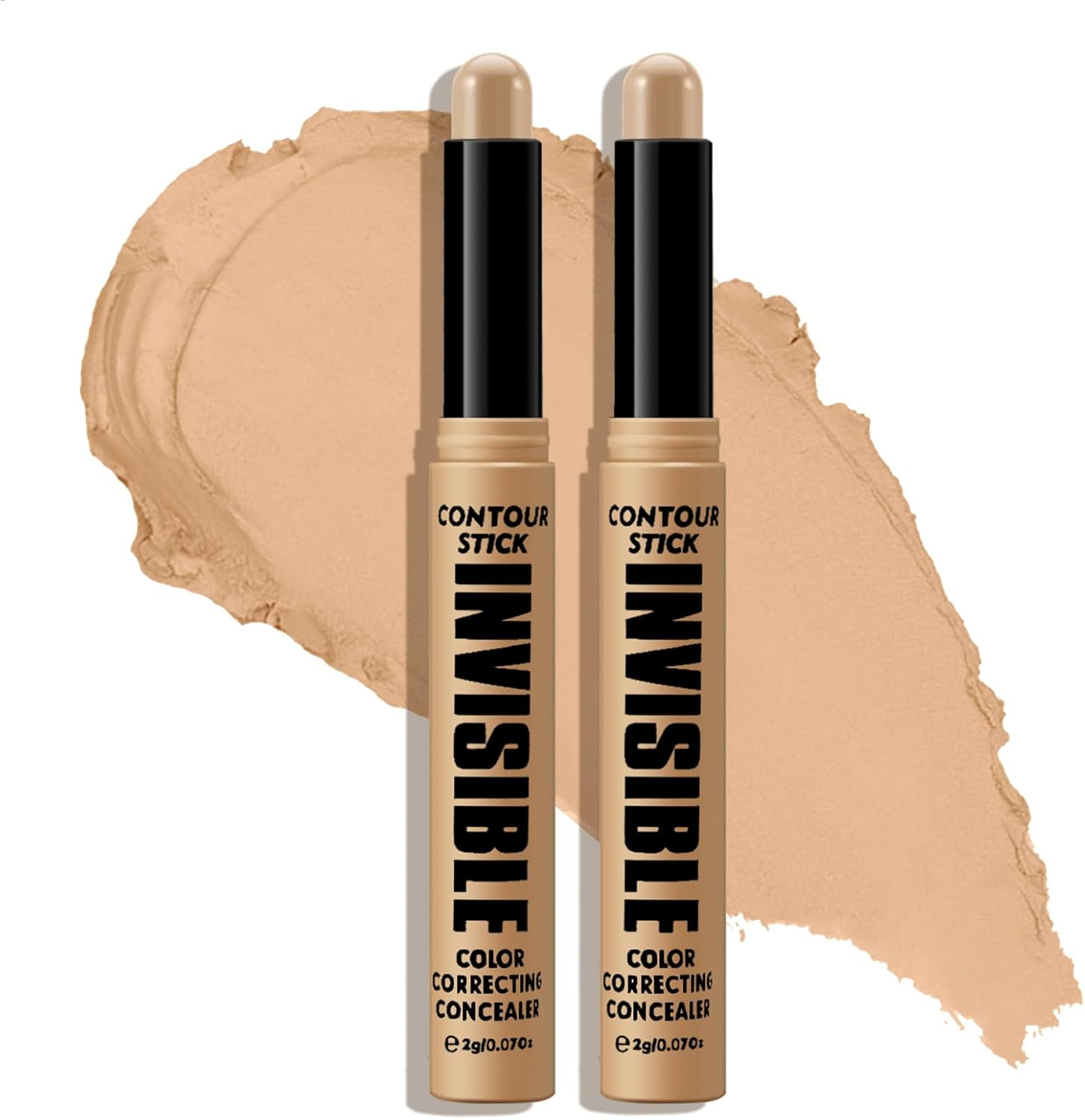 Boobeen Concealer Stick, Color Correcting under Eye Concealer, Matte Creamy Concealer for Natural Flawless Finish, Hydrating and Non-Greasy
