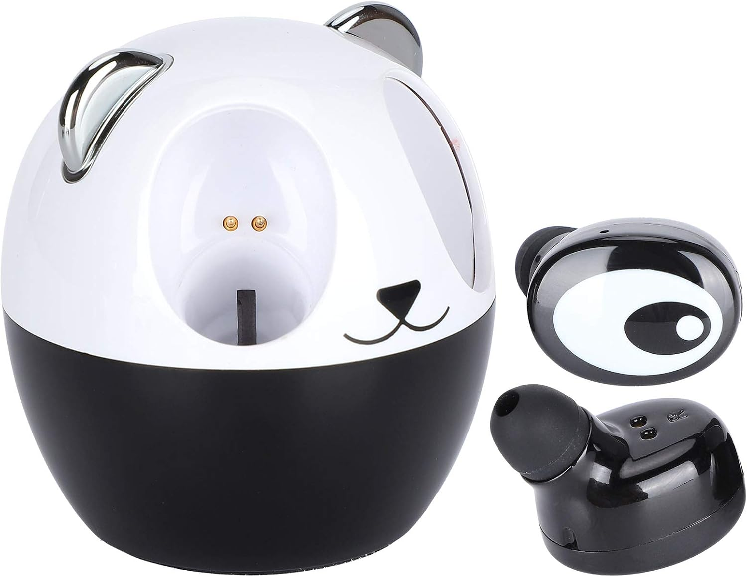 Generic Cute Bear Style Headset, Wireless Mini In-Ear Sports Headset with Charging Set, Comfortable, Special Shape, and Crisp Sound, for Sports and Business Work