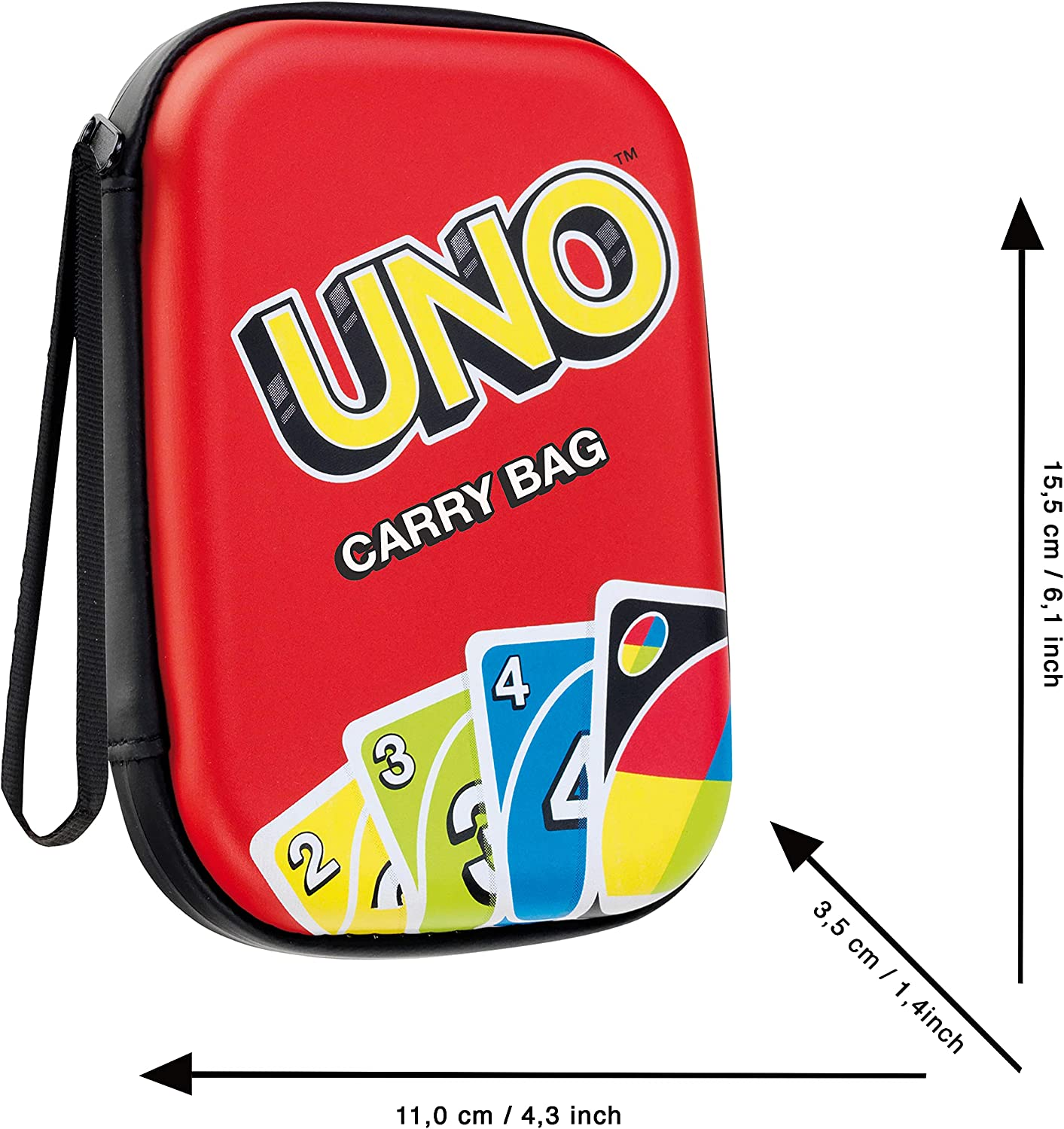 Theo Klein 5901 UNO Carrying Bag I Practical Playing Card Bag for on the Go I Protects Cards from Moisture and Dust I Toys for Children Aged 3 and Over image number 1