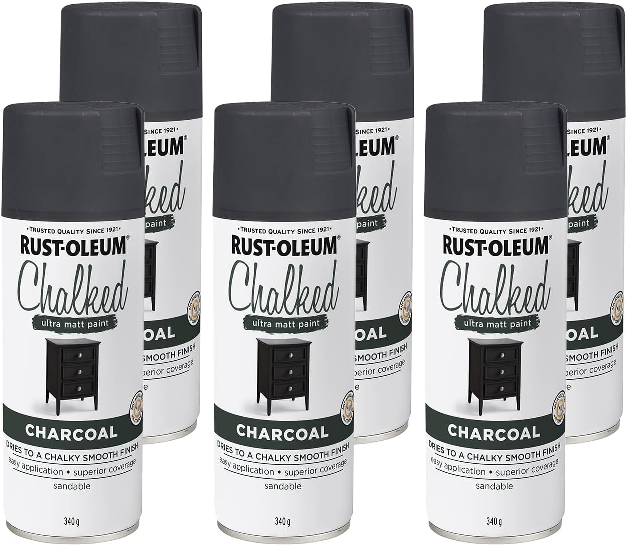 Rust-Oleum Chalked Ultra Matte Spray Paint, Chiffon Cream, 340 G | Velvety Smooth Finish for Furniture, Home D&eacute;cor & DIY Projects