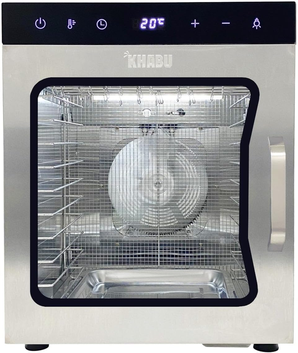 Stainless Steel Biltong Box Food Dehydrator and Drying Cabinet - Large 10 Trays, 5 Hanging Rods, with 20-90&deg;C Temperature Control - Perfect for Drying Biltong, Meat, Vegetable & Fruit image number 6