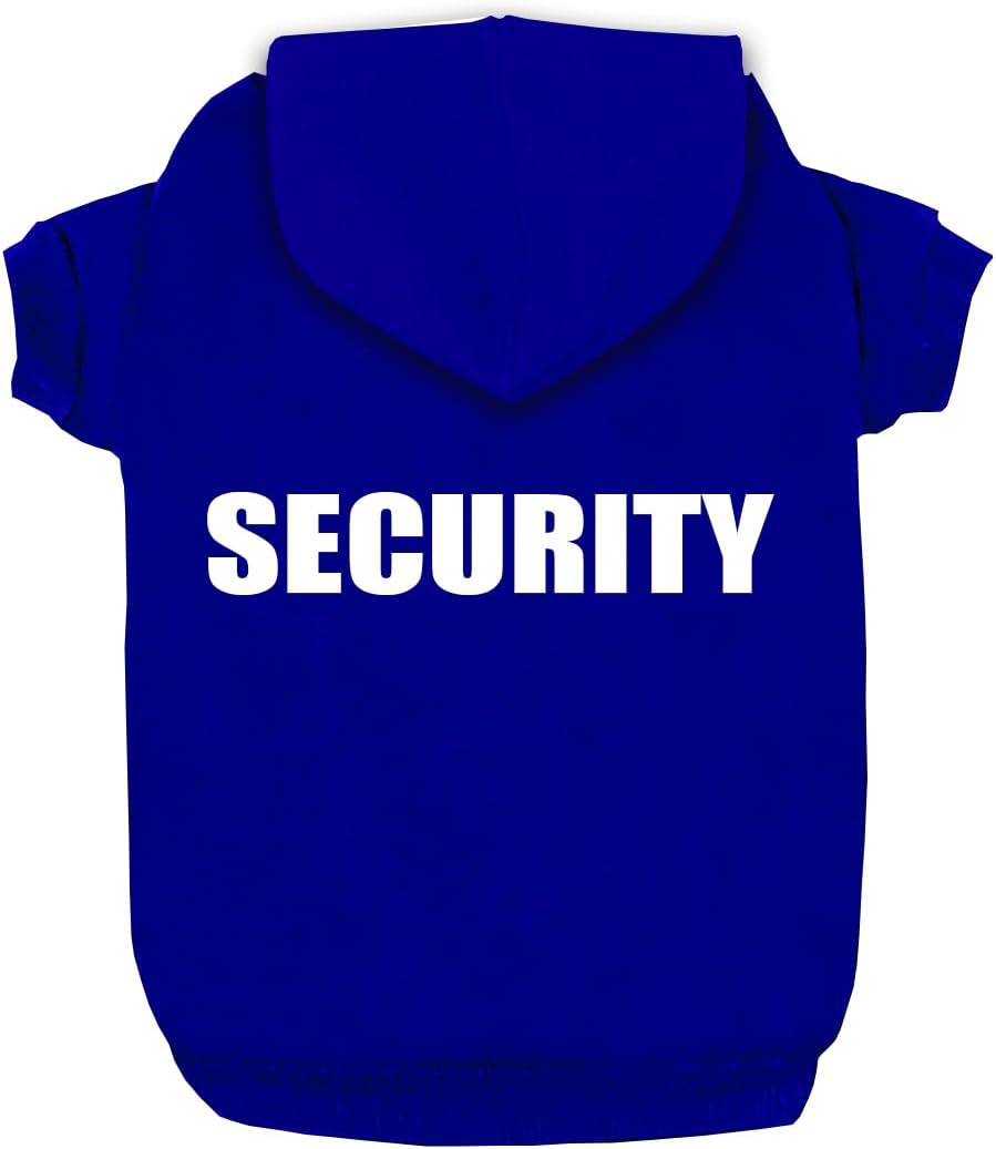 Izefia Dog Hoodies with Security Print Dog Clothes with Warm Sweatshirt Sweater Cotton Coat for Small Dogs Pink 5XL