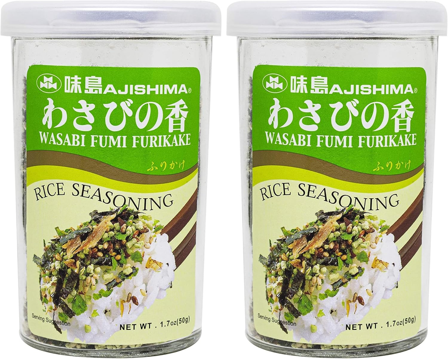 Ajishima Wasabi Fumi Furikake Rice Seasoning, 50 G image number 1