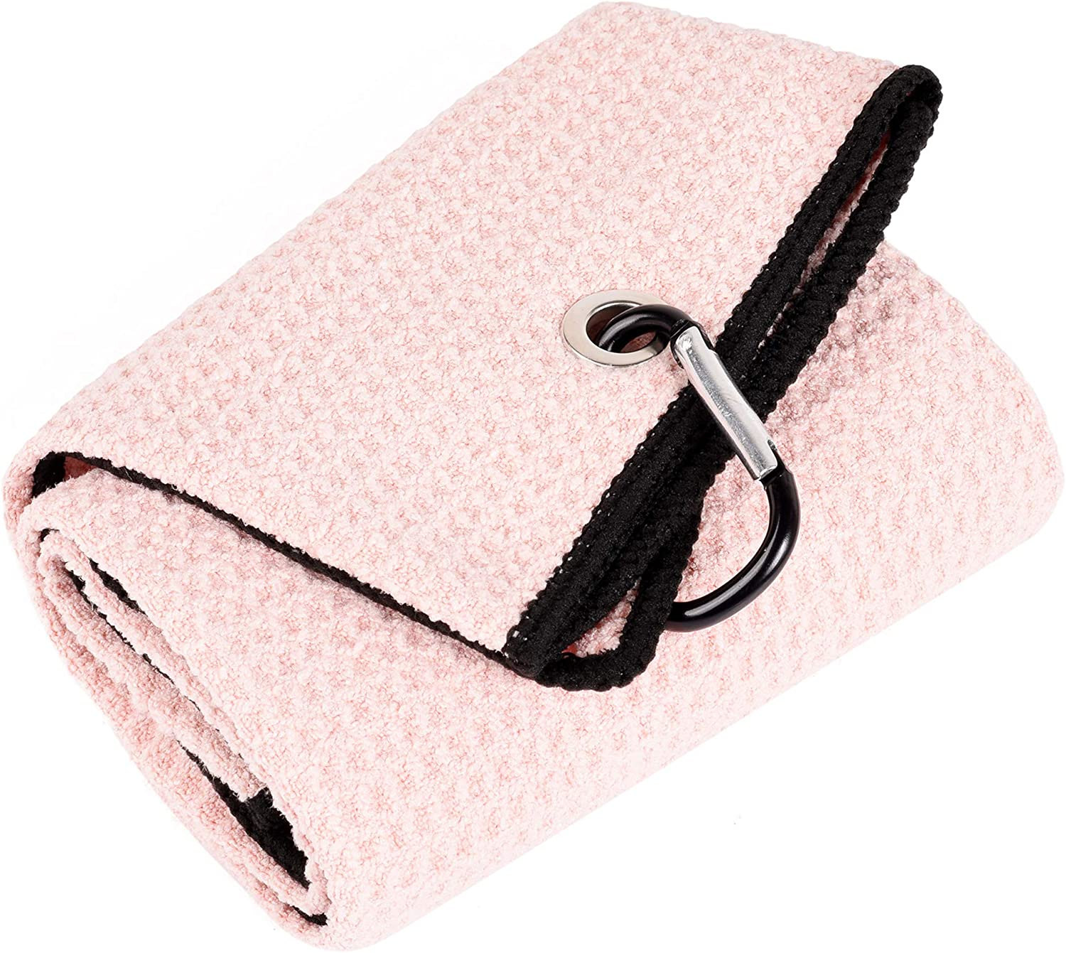 Mile High Life Tri-Fold Golf Towel | Premium Microfiber Fabric | Waffle Pattern | Heavy Duty Carabiner Clip | 14 Color Options image number 6