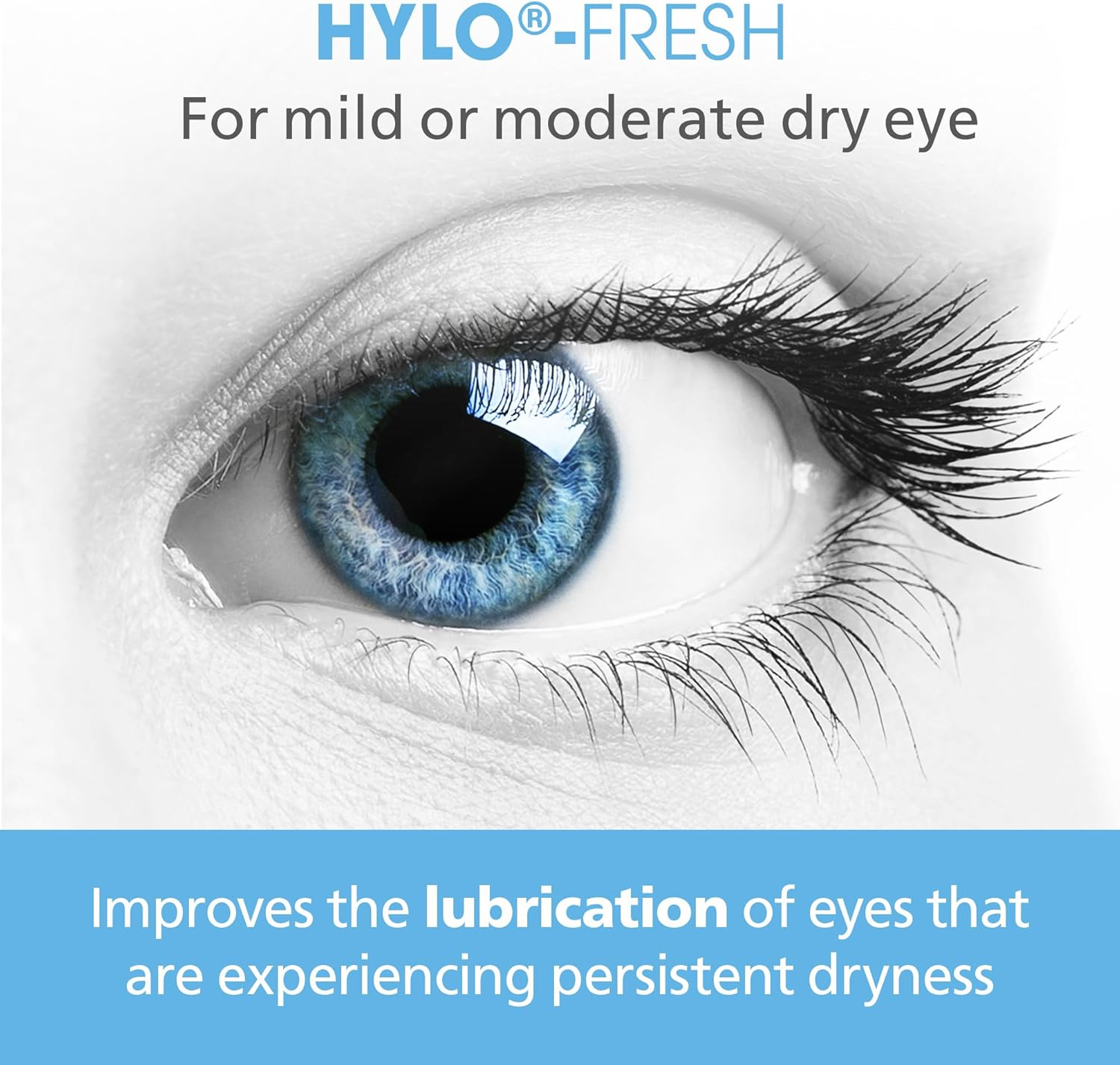 Hylo-Fresh Eye Drops - Dry Eye Drops for Mild to Moderate Dry Eye. Suitable Post Operative and Contact Lenses Use. Long-Lasting Preservative Free, 7.5 Ml image number 6