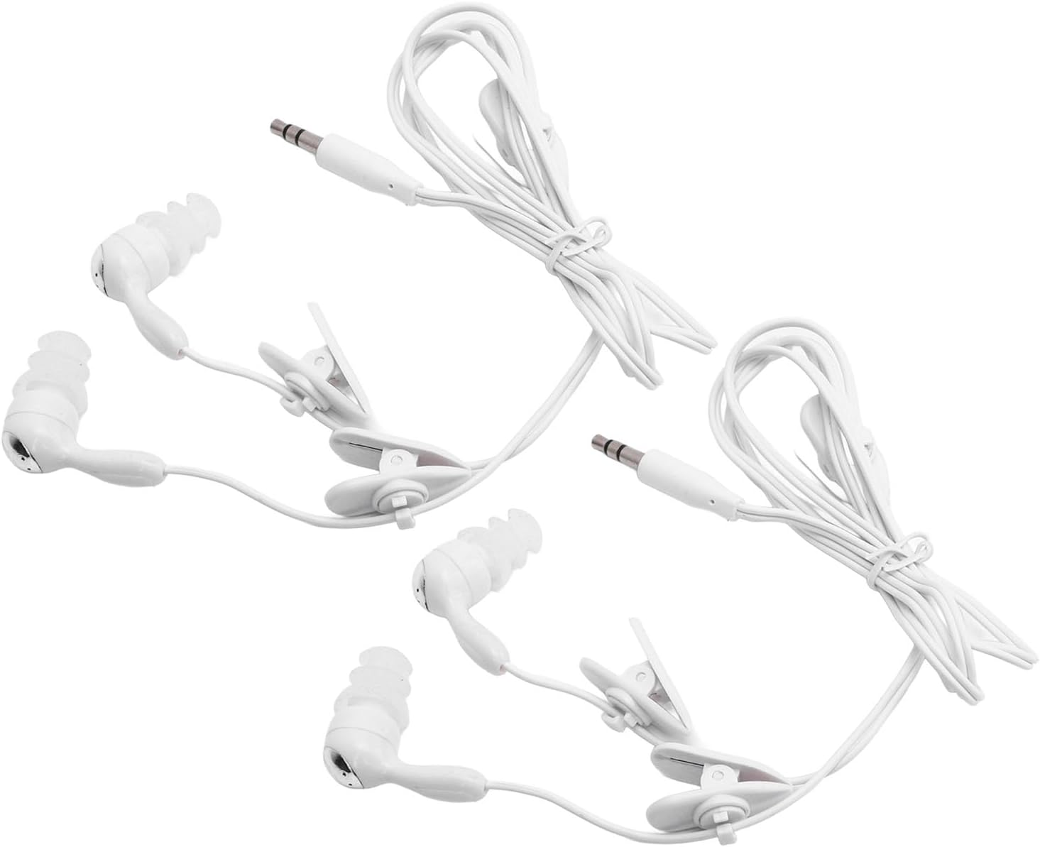 2 Pcs Weatherproof Headphones with Noise Isolation, IP68 Rated Wired Earphones for Mp3 Player, Phone and Tablet, Clear Sound Quality image number 3