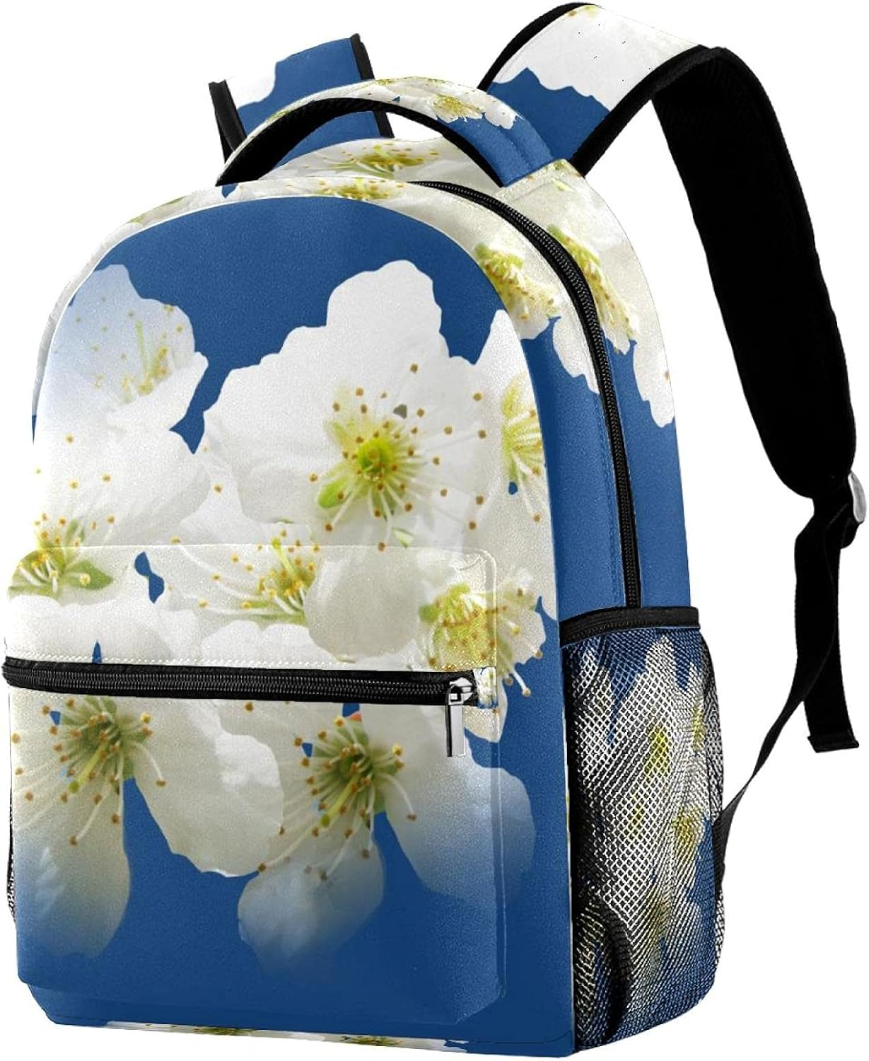 Cherry Blossoms Hell White Spring Backpack Students Shoulder Bags Travel Bag College School Tote Backpacks image number 4