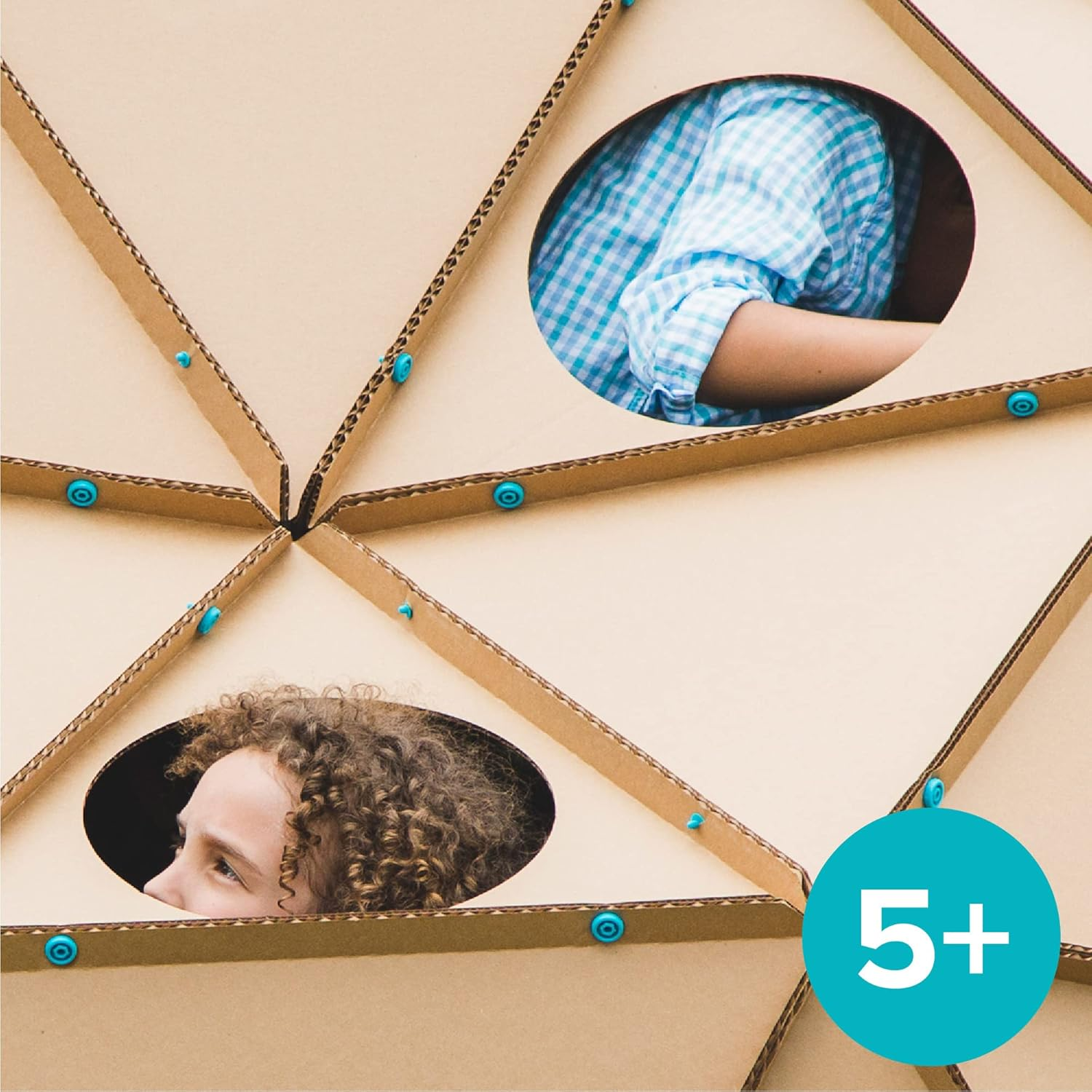 Makedo Invent | Cardboard Construction Tools for Kids Age 5+ | 360 Piece Toolkit in Large Sized Toolbox | Perfect for Classroom STEM Learning image number 3