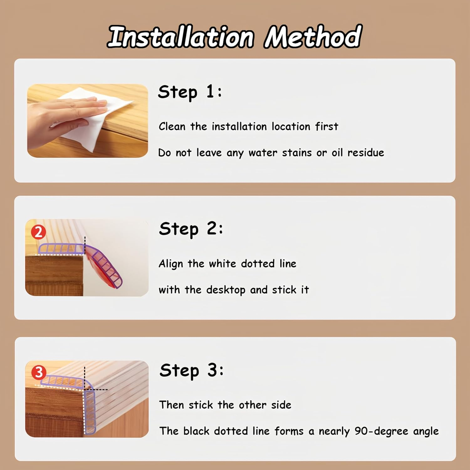 Corner Protector, Transparent Edge & Corner Guards, PVC Baby Proofing Bumper Strips with Strong Adhesive, No Residue, Multi-Scene Use for Kids & Furniture Safety image number 6