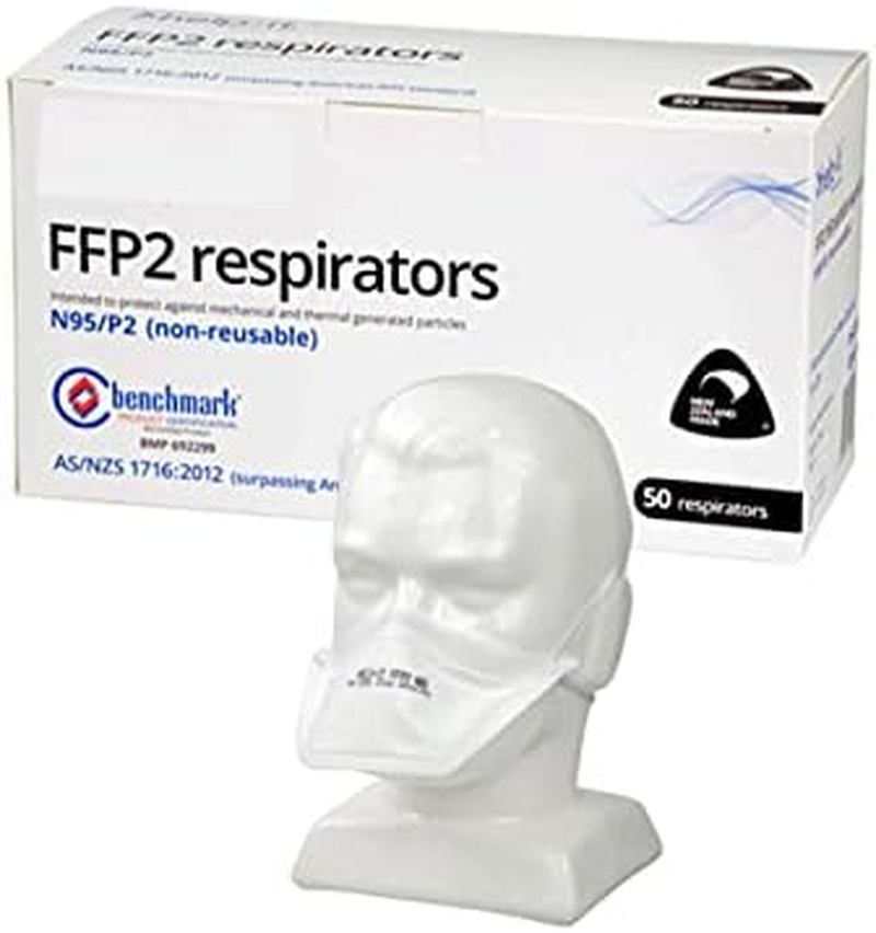 N95 Duck Bill Respirator Mask 50-Piece/Box, White, One Size
