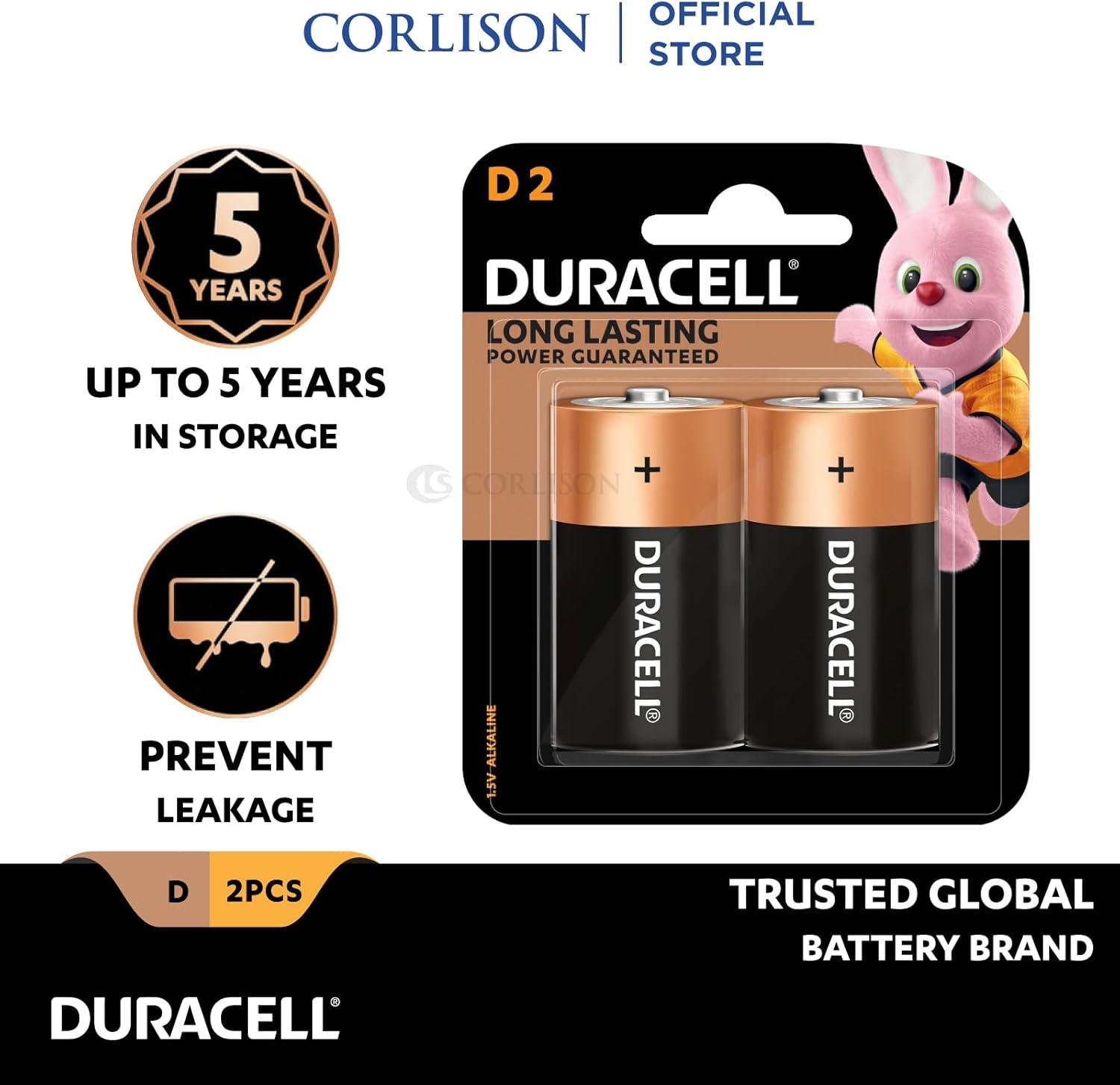 Duracell D Ultra Alkaline Batteries (Pack of 2) image number 3
